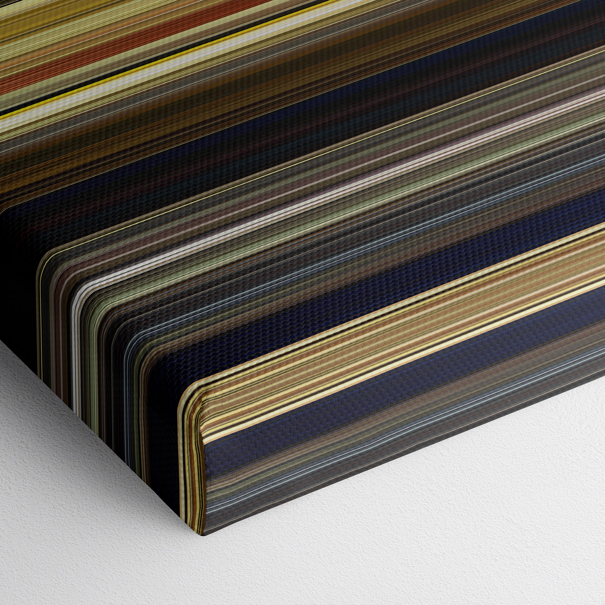 Moonrise Kingdom (2012) CineSpectrum Color Spectrum Canvas Print - Close Up of Bottom of Print