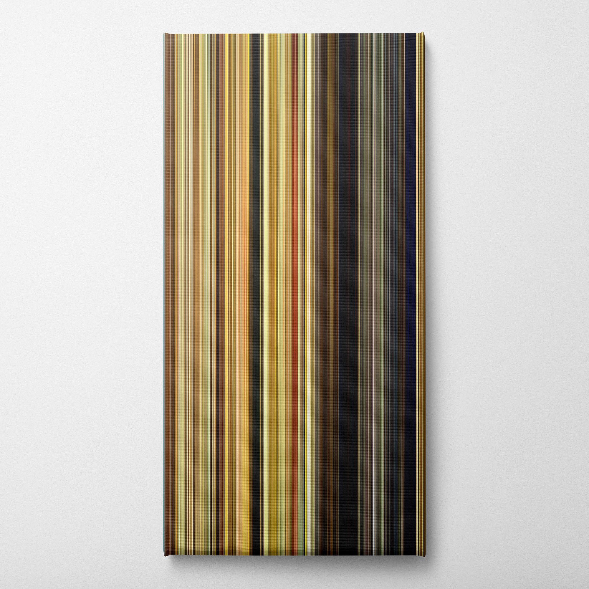 Moonrise Kingdom (2012) CineSpectrum Color Spectrum Canvas Print - Vertical on Wall