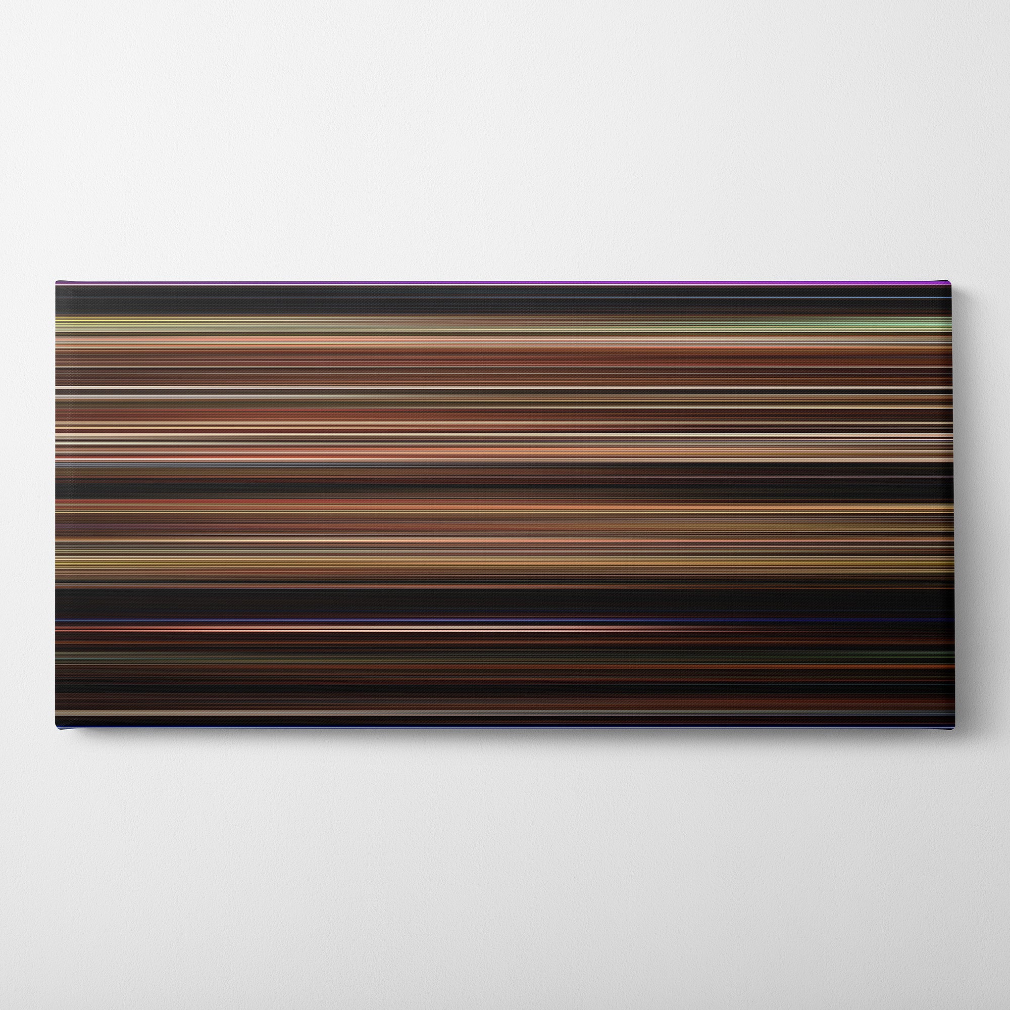 Mulholland Drive (2001) CineSpectrum Color Spectrum Canvas Print - Horizontal on Wall