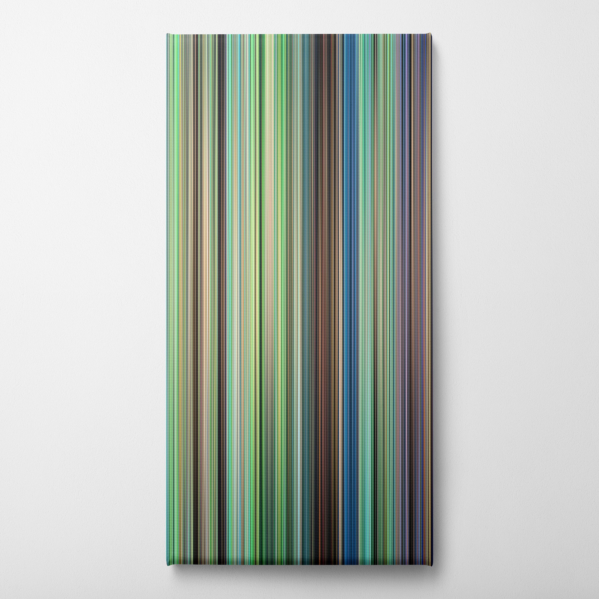 My Neighbor Totoro (1988) CineSpectrum Color Spectrum Canvas Print - Vertical on Wall