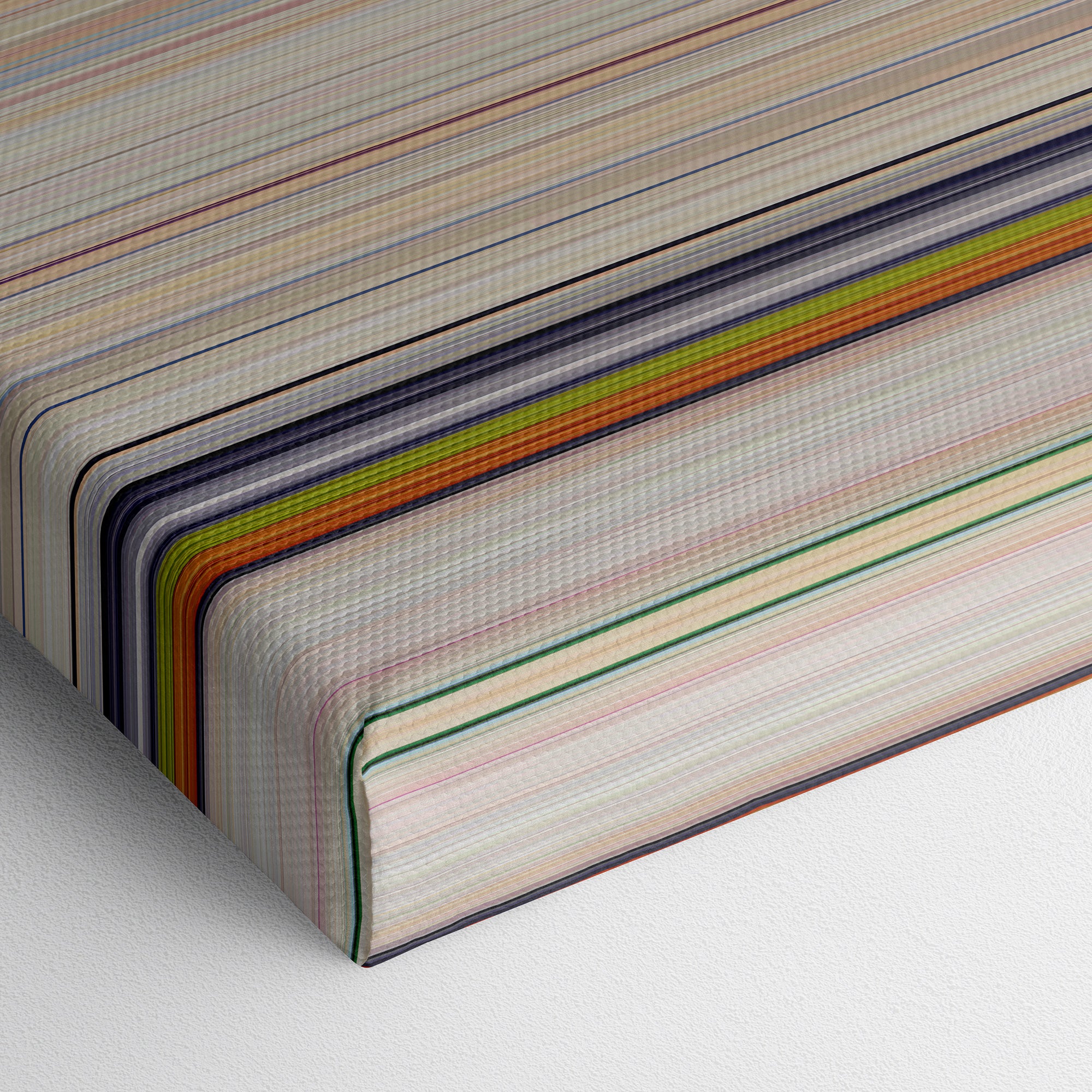 My Neighbors the Yamadas (1999) CineSpectrum Color Spectrum Canvas Print - Close Up of Bottom of Print