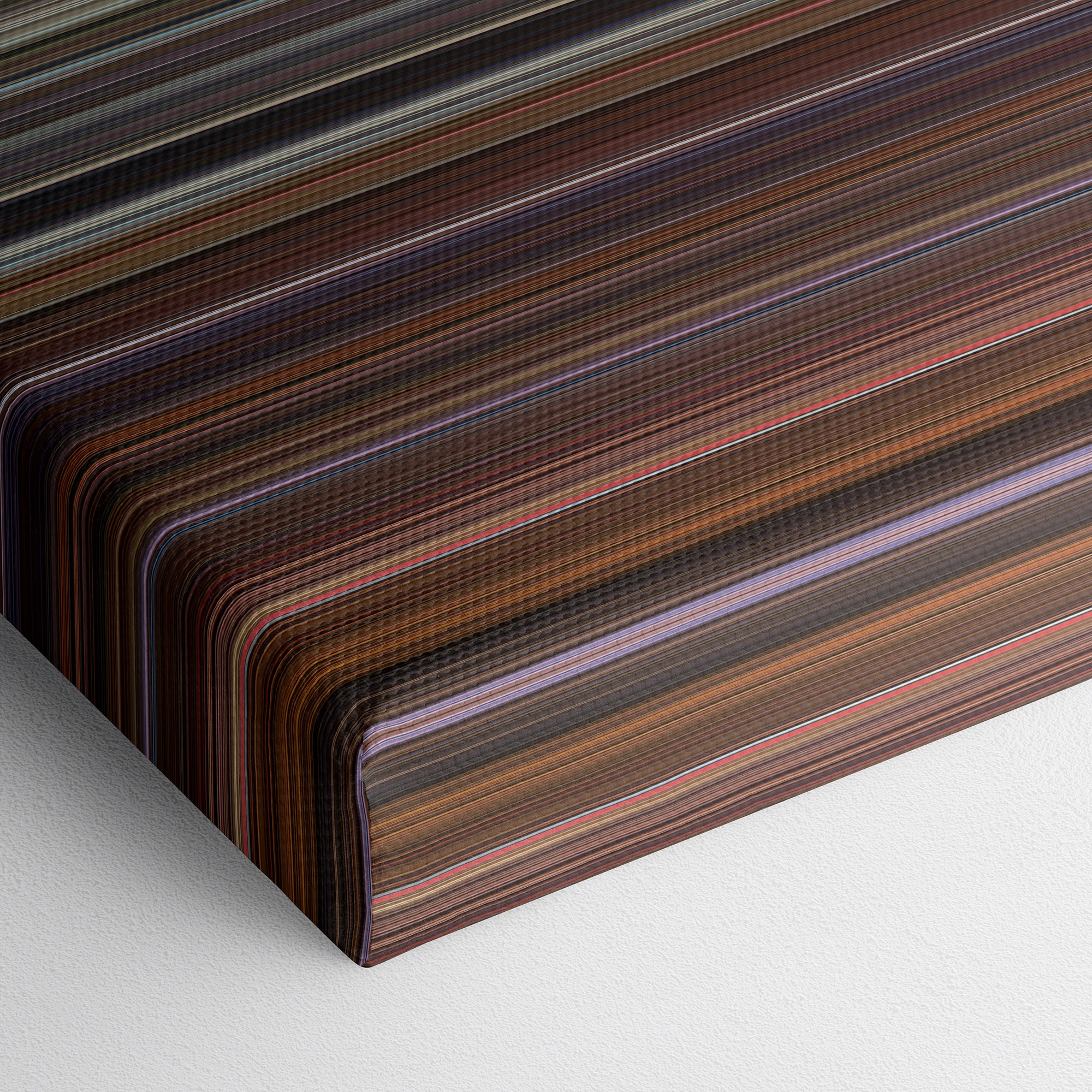 Naked Gun 33 1-3 - The Final Insult (1994) CineSpectrum Color Spectrum Canvas Print - Close Up of Bottom of Print