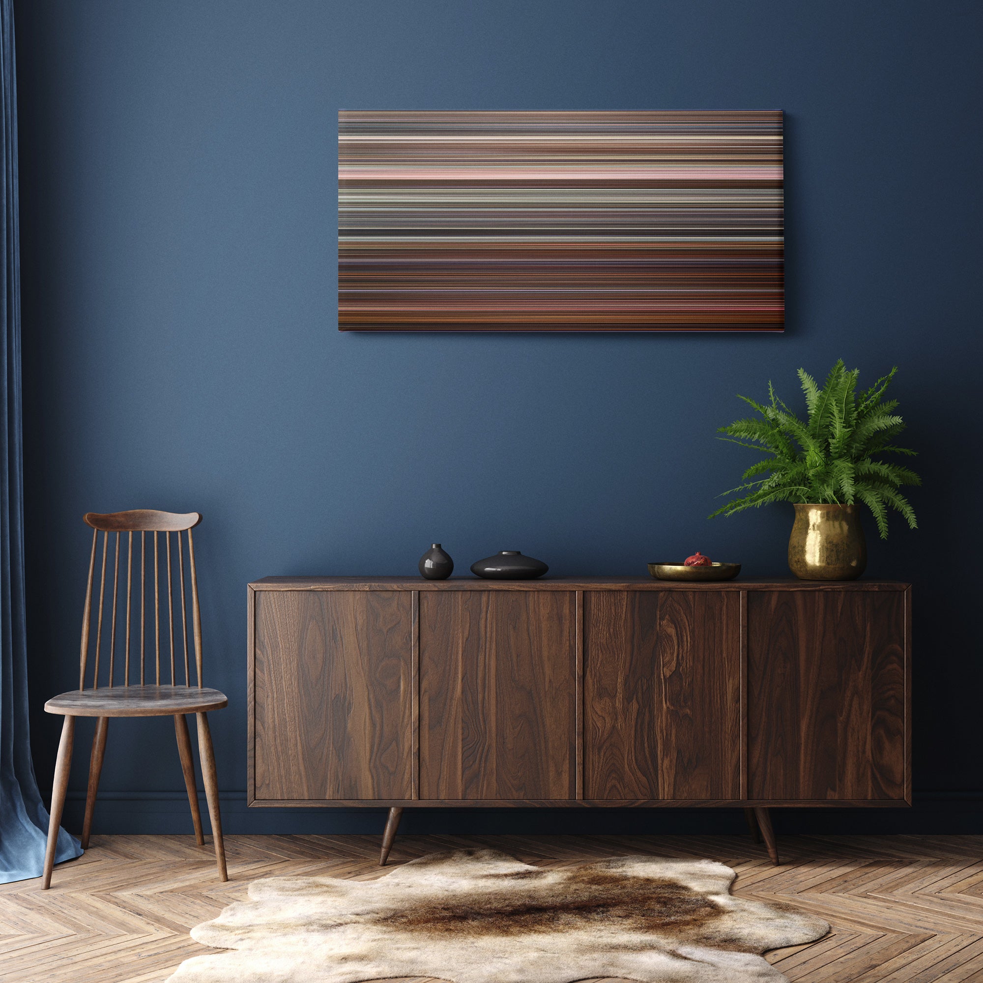 Naked Gun 33 1-3 - The Final Insult (1994) CineSpectrum Color Spectrum Canvas Print - Hanging Horizontal on Wall in Room