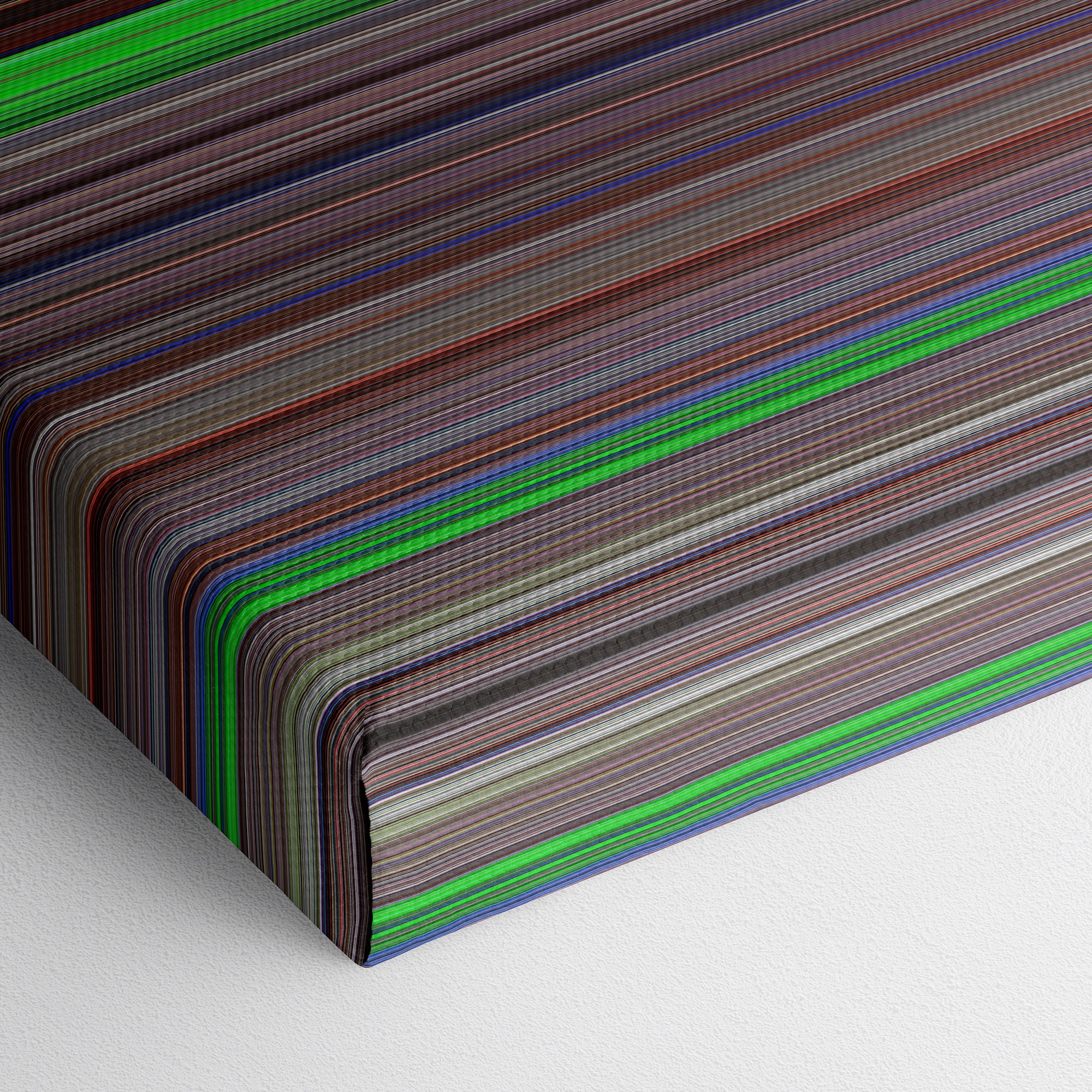 Natural Born Killers (1994) CineSpectrum Color Spectrum Canvas Print - Close Up of Bottom of Print