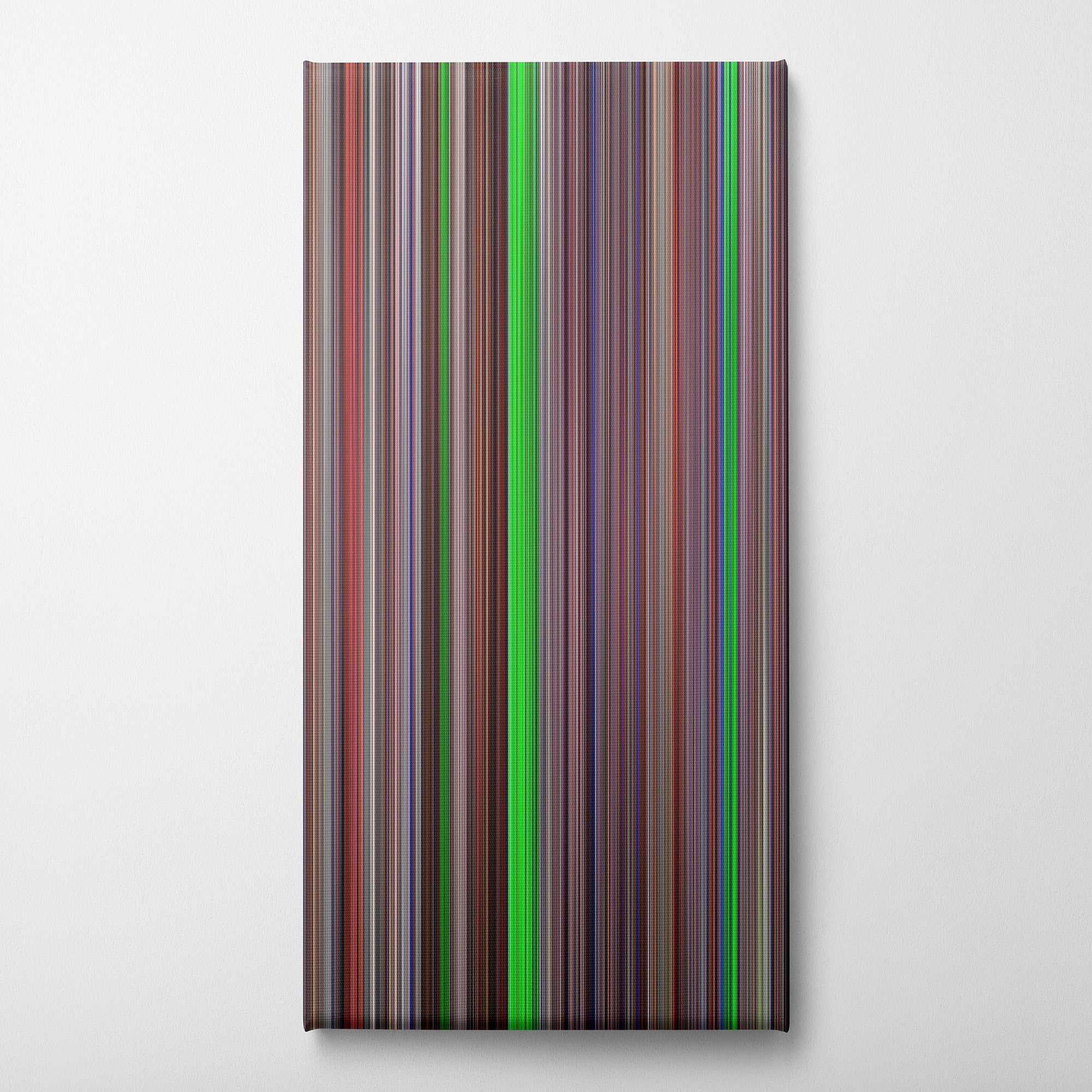 Natural Born Killers (1994) CineSpectrum Color Spectrum Canvas Print - Vertical on Wall