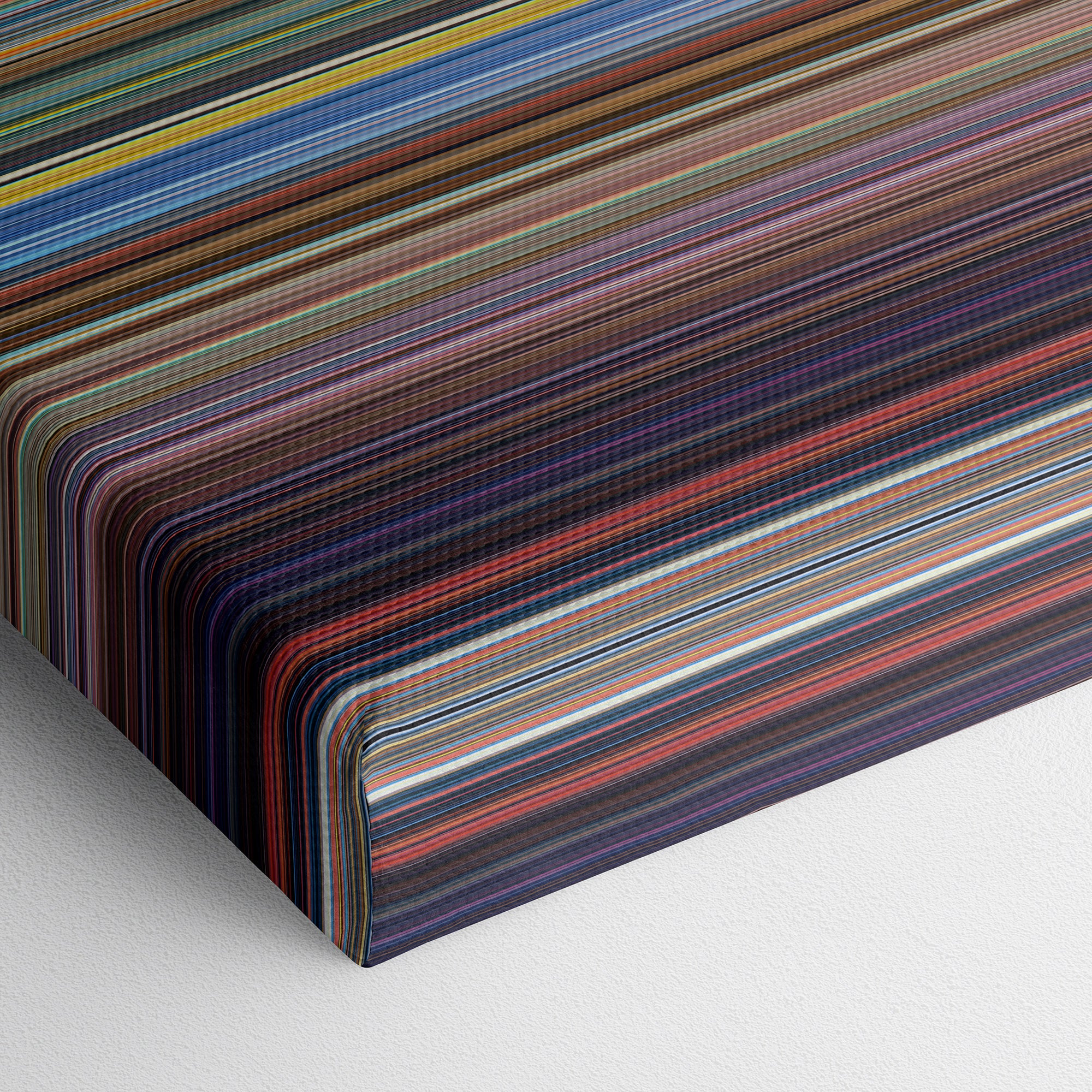 Nausicaä of the Valley of the Wind (1984) CineSpectrum Color Spectrum Canvas Print - Close Up of Bottom of Print