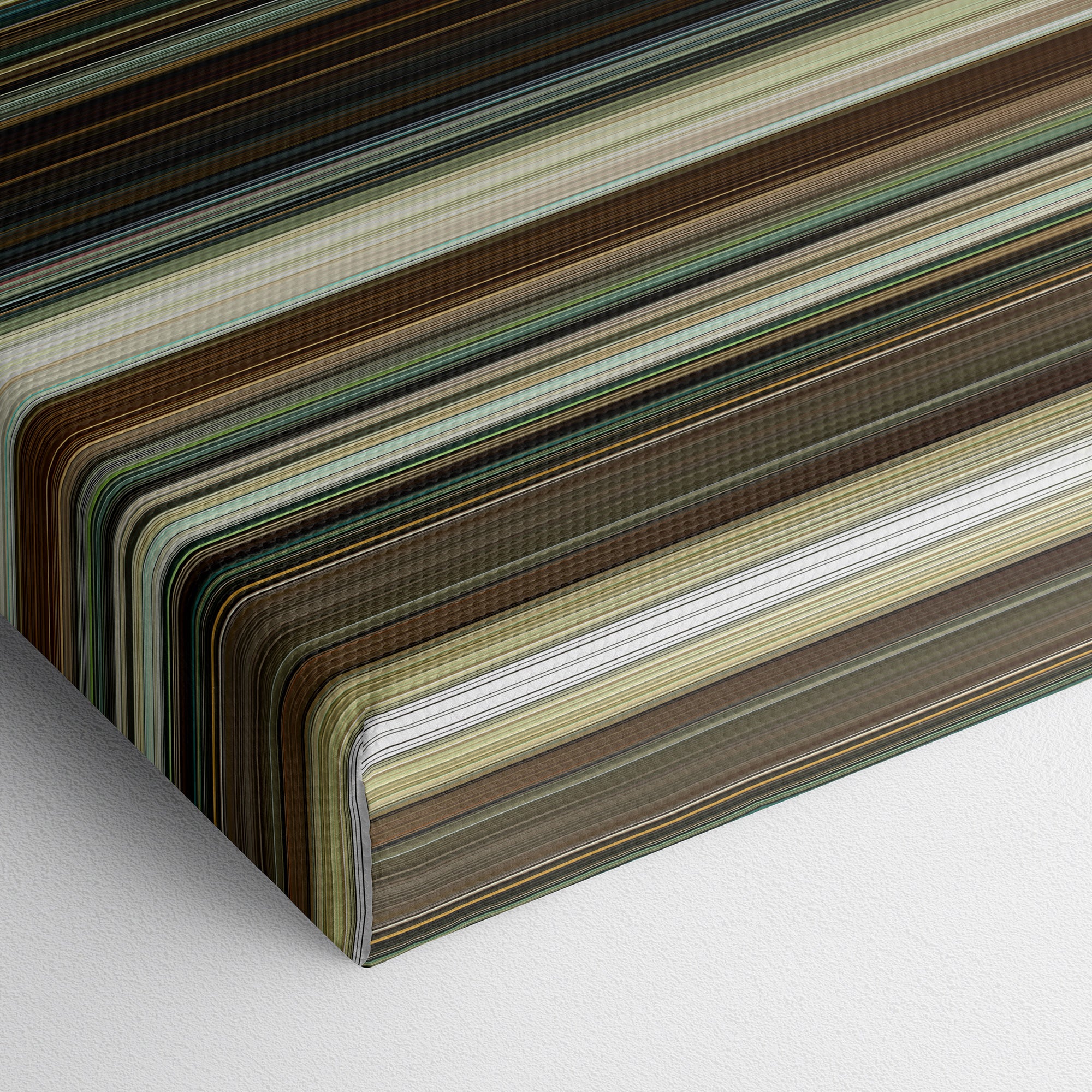 No Country For Old Men (2007) CineSpectrum Color Spectrum Canvas Print - Close Up of Bottom of Print