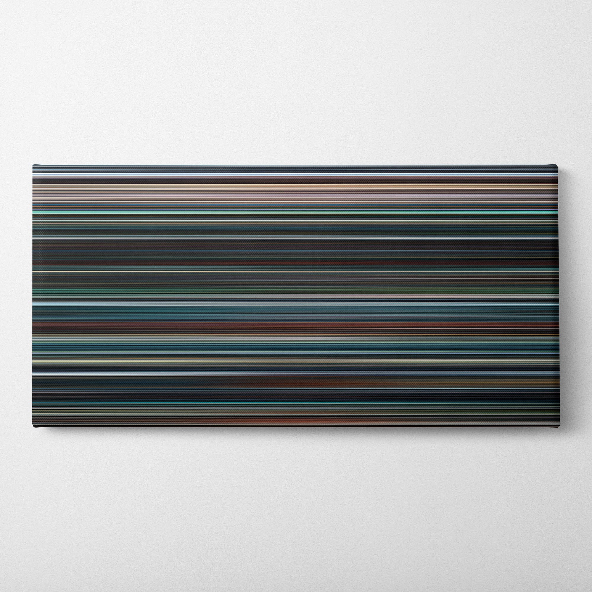 No Time to Die (2021) CineSpectrum Color Spectrum Canvas Print - Horizontal on Wall