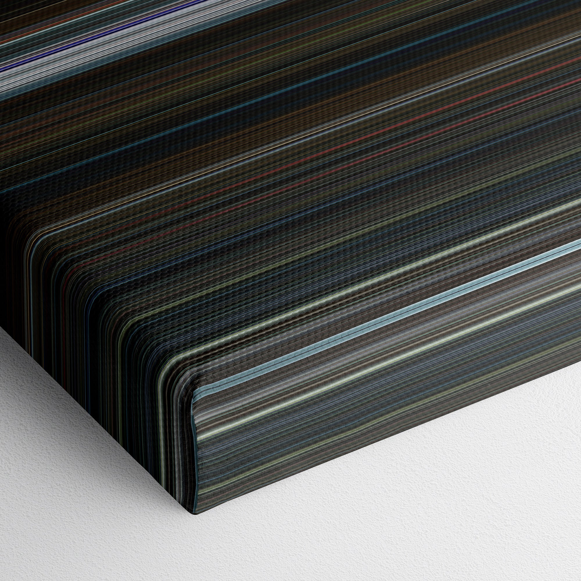 Now You See Me 2 (2016) CineSpectrum Color Spectrum Canvas Print - Close Up of Bottom of Print