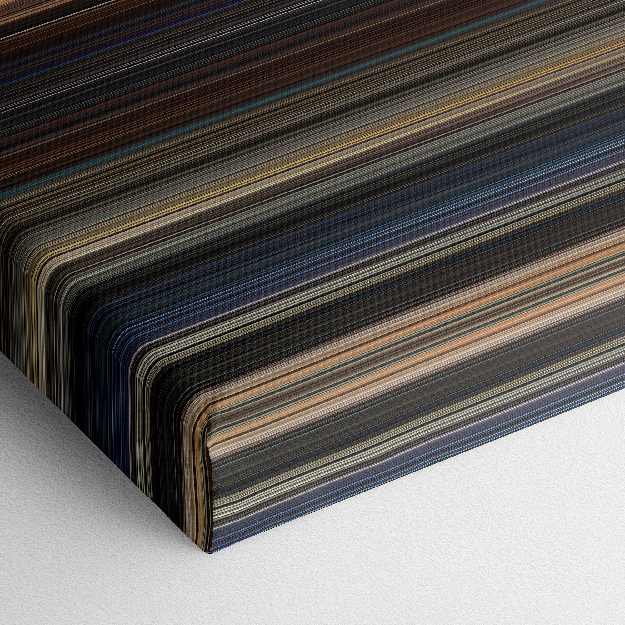 Now You See Me (2013) CineSpectrum Color Spectrum Canvas Print - Close Up of Bottom of Print