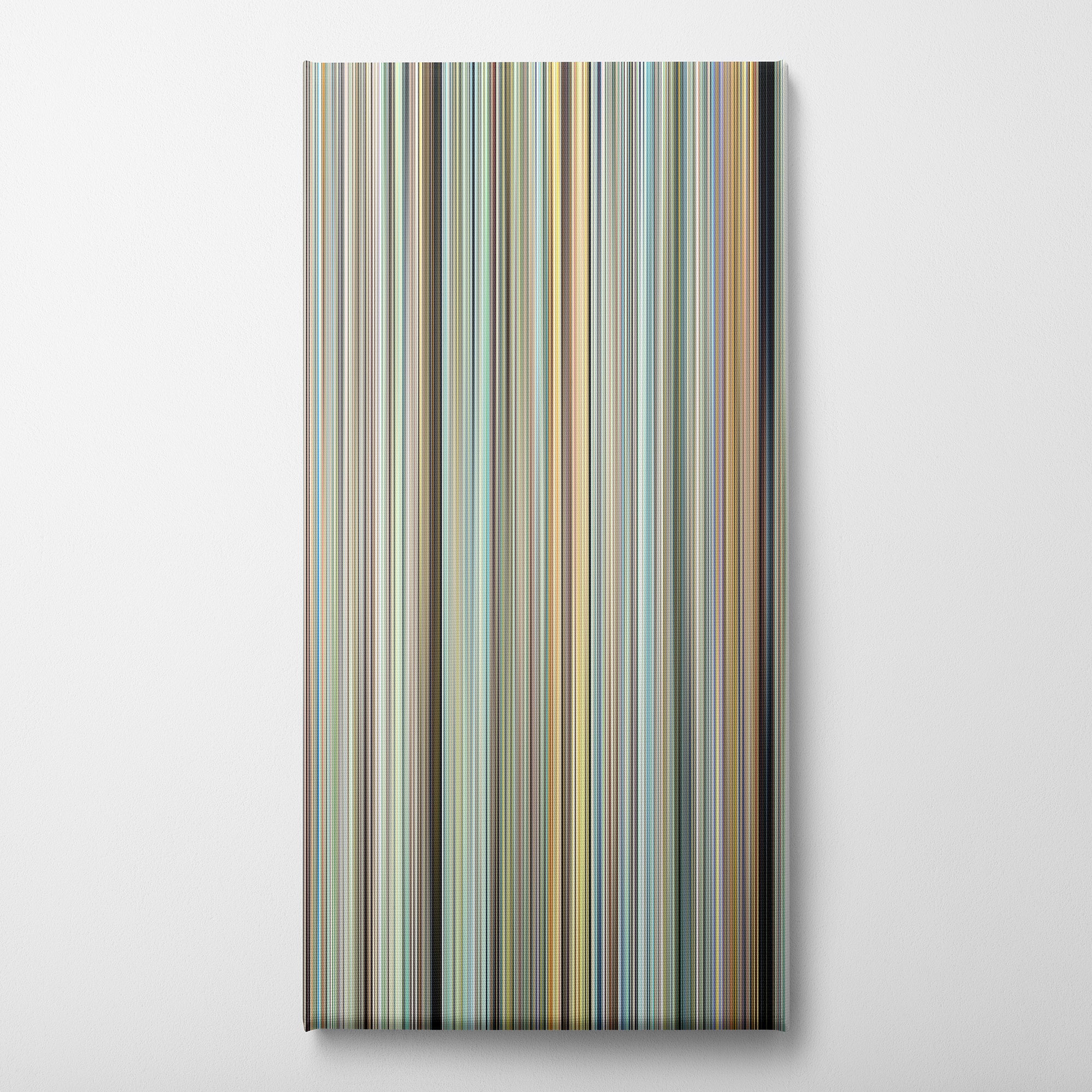 Ocean Waves (1993) CineSpectrum Color Spectrum Canvas Print - Vertical on Wall