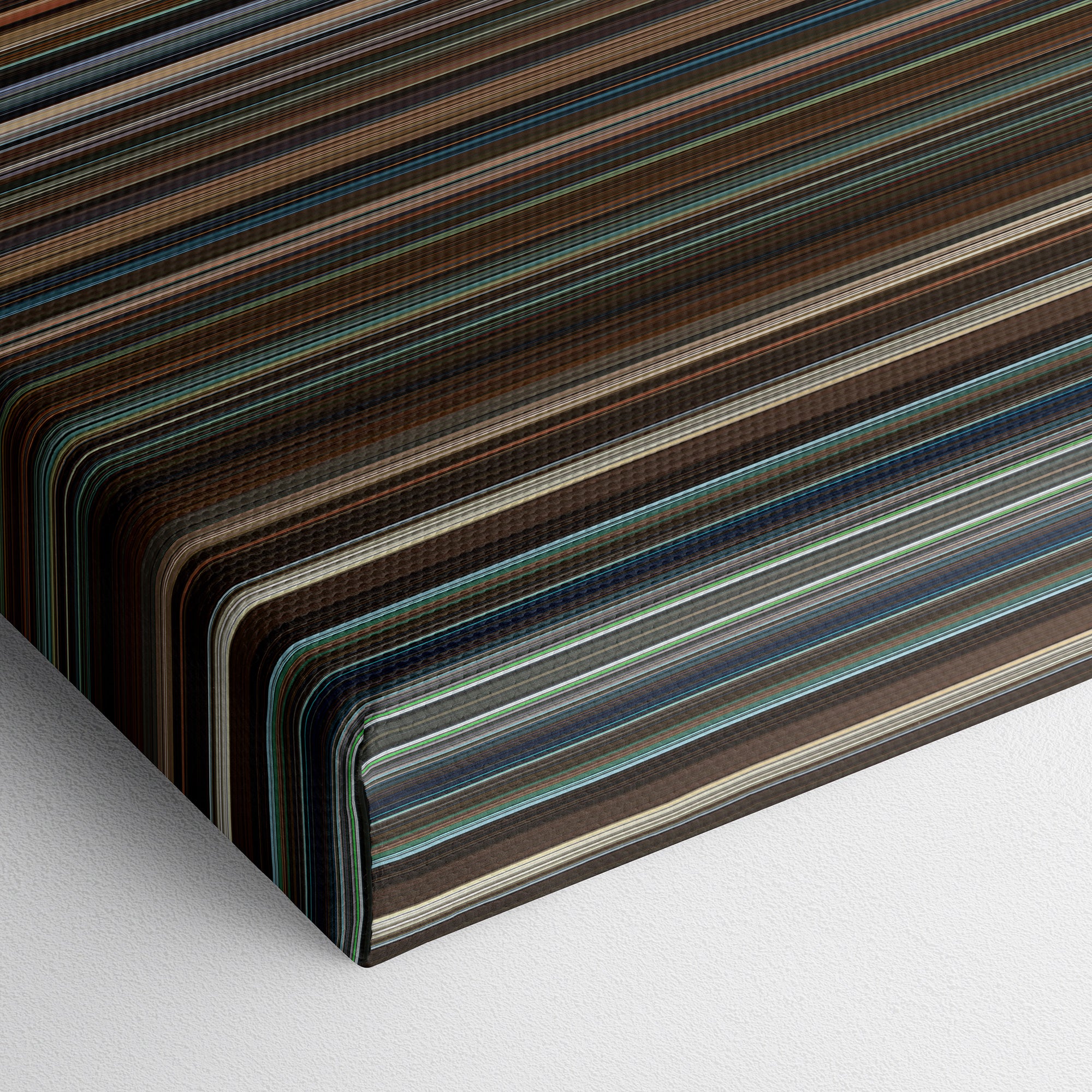 Ocean's Eight (2018) CineSpectrum Color Spectrum Canvas Print - Close Up of Bottom of Print