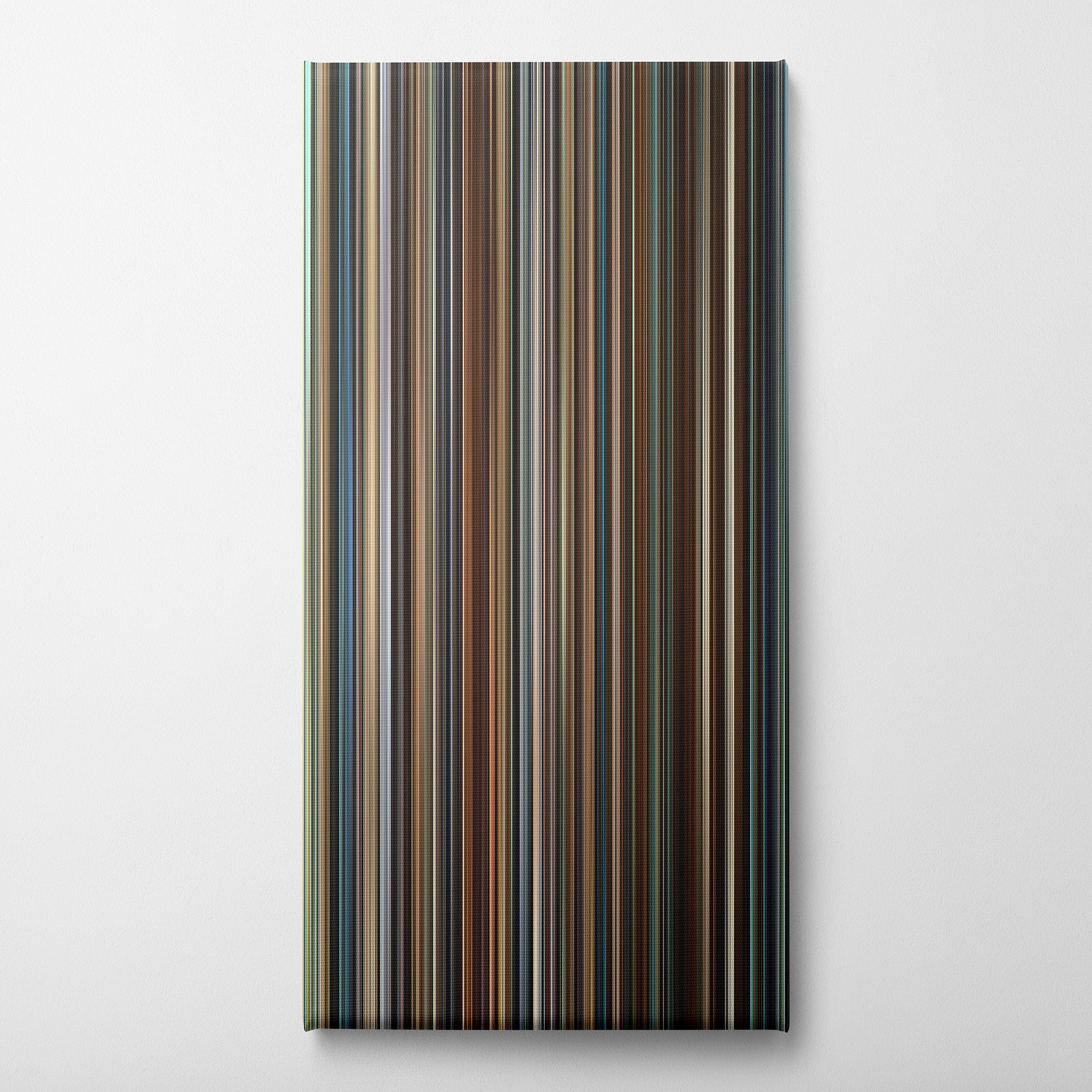 Ocean's Eight (2018) CineSpectrum Color Spectrum Canvas Print - Vertical on Wall