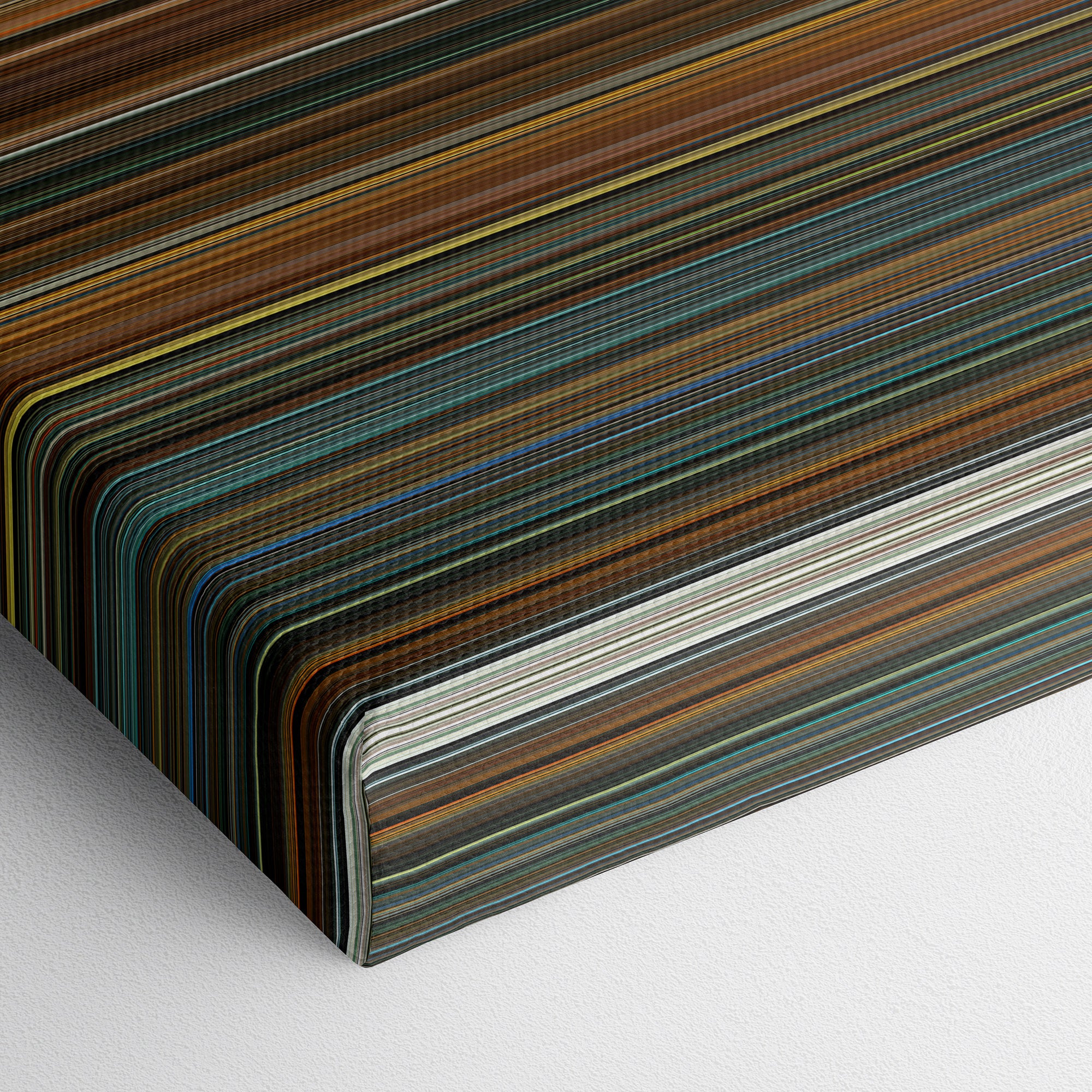 Ocean's Eleven (2001) CineSpectrum Color Spectrum Canvas Print - Close Up of Bottom of Print