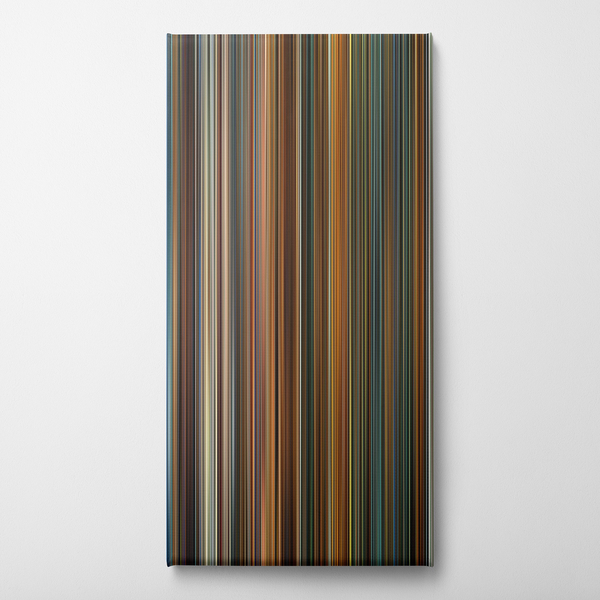 Ocean's Eleven (2001) CineSpectrum Color Spectrum Canvas Print - Vertical on Wall