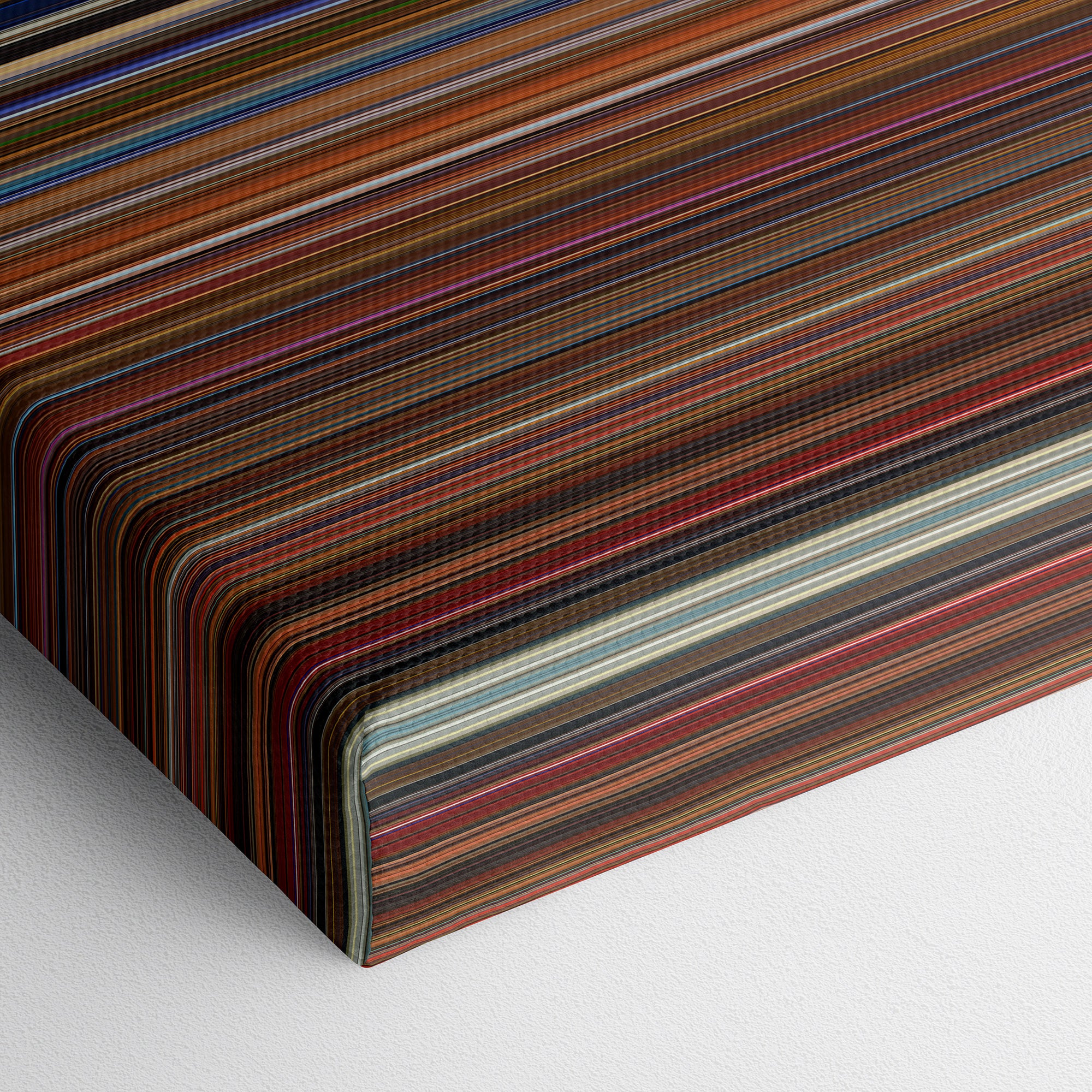 Ocean's Thirteen (2007) CineSpectrum Color Spectrum Canvas Print - Close Up of Bottom of Print