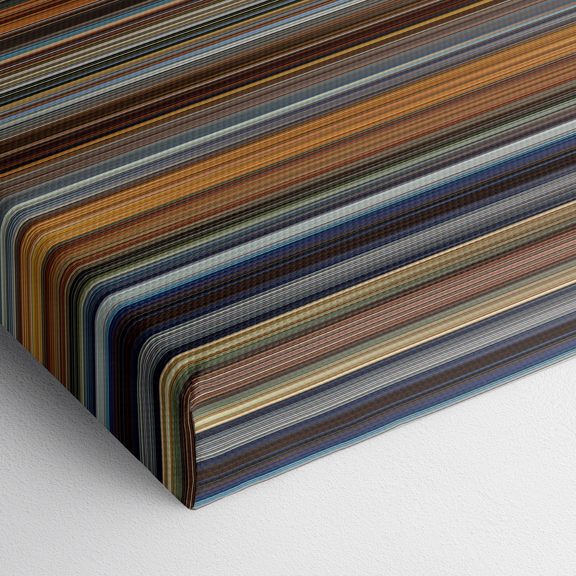 Ocean's Twelve (2004) CineSpectrum Color Spectrum Canvas Print - Close Up of Bottom of Print