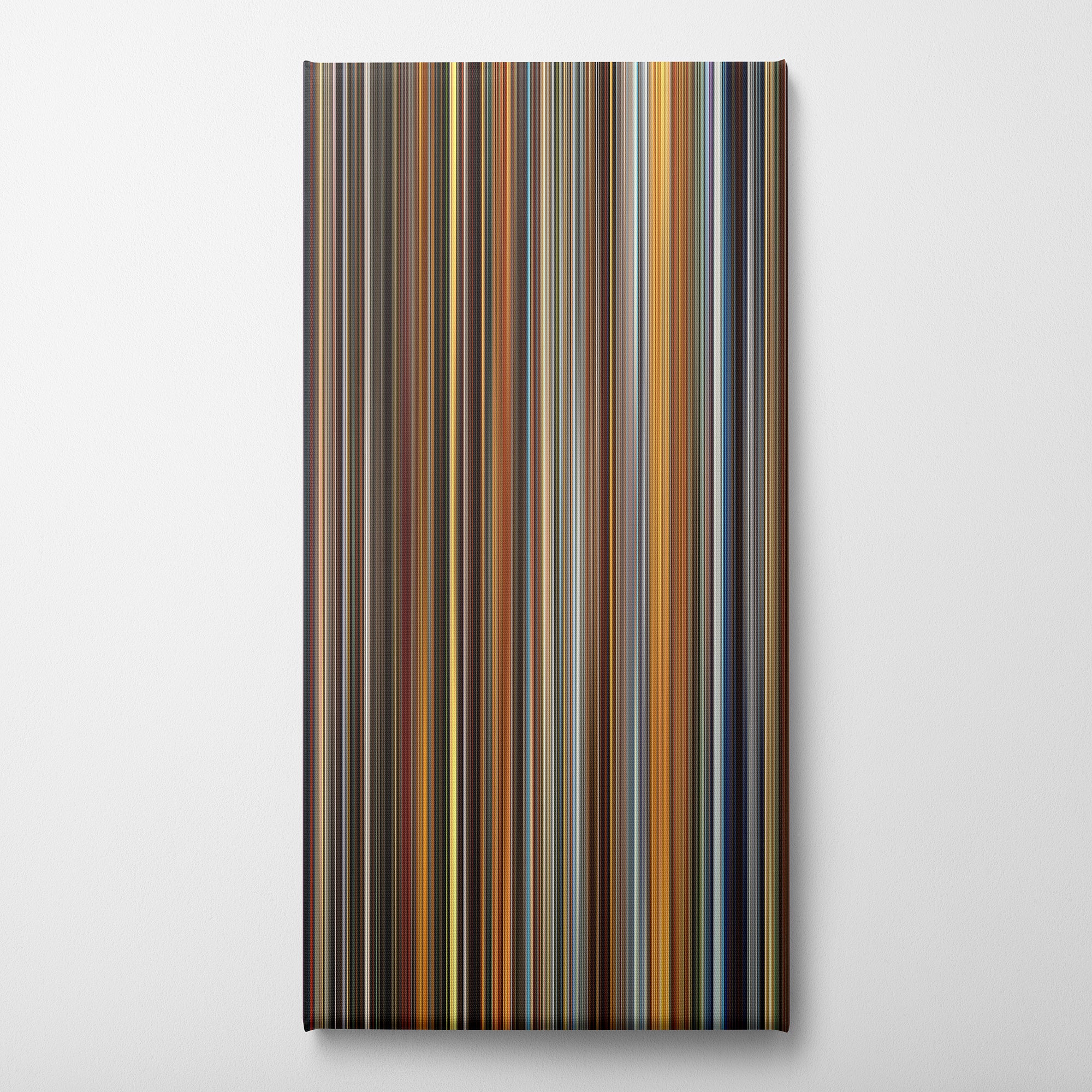 Ocean's Twelve (2004) CineSpectrum Color Spectrum Canvas Print - Vertical on Wall