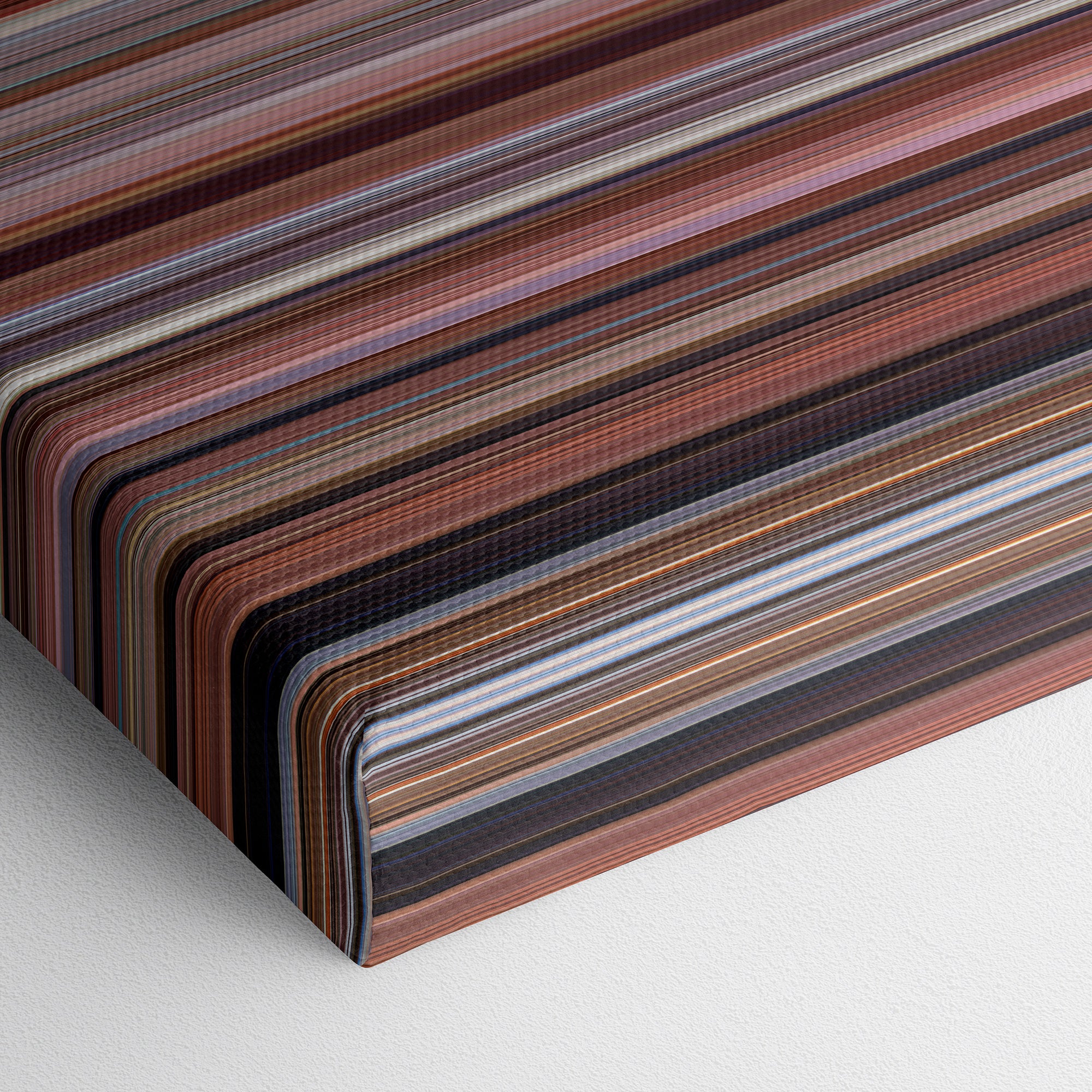 Office Space (1999) CineSpectrum Color Spectrum Canvas Print - Close Up of Bottom of Print