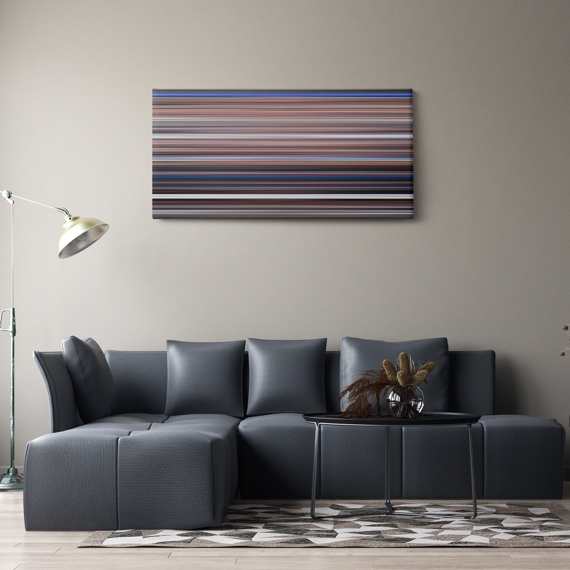 On Her Majestys Secret Service (1969) CineSpectrum Color Spectrum Canvas Print - Hanging Horizontal on Wall in Room
