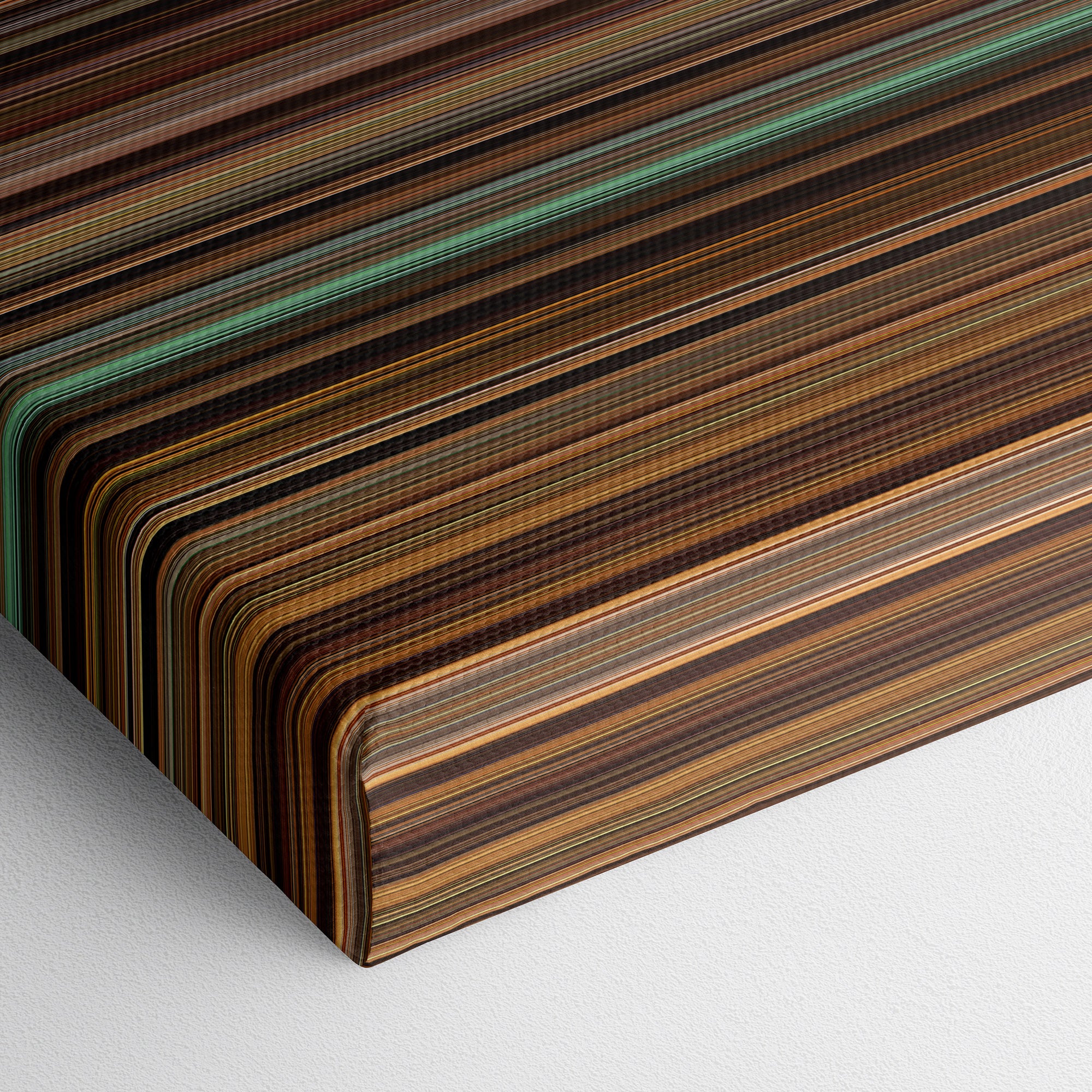 Once Upon a Time in Mexico (2003) CineSpectrum Color Spectrum Canvas Print - Close Up of Bottom of Print