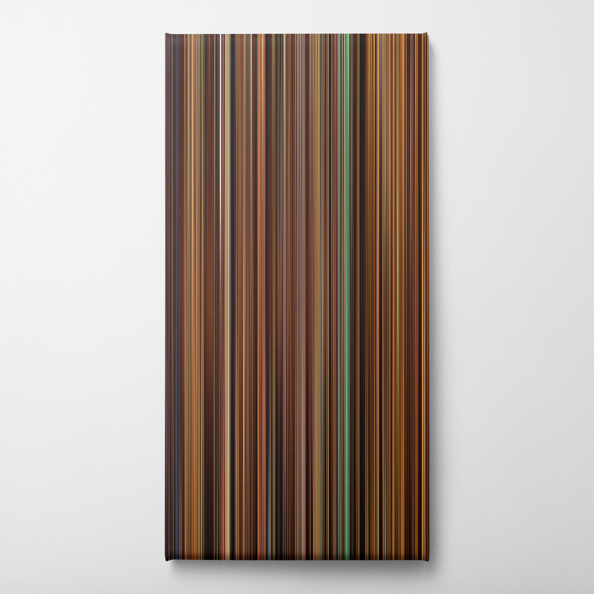 Once Upon a Time in Mexico (2003) CineSpectrum Color Spectrum Canvas Print - Vertical on Wall