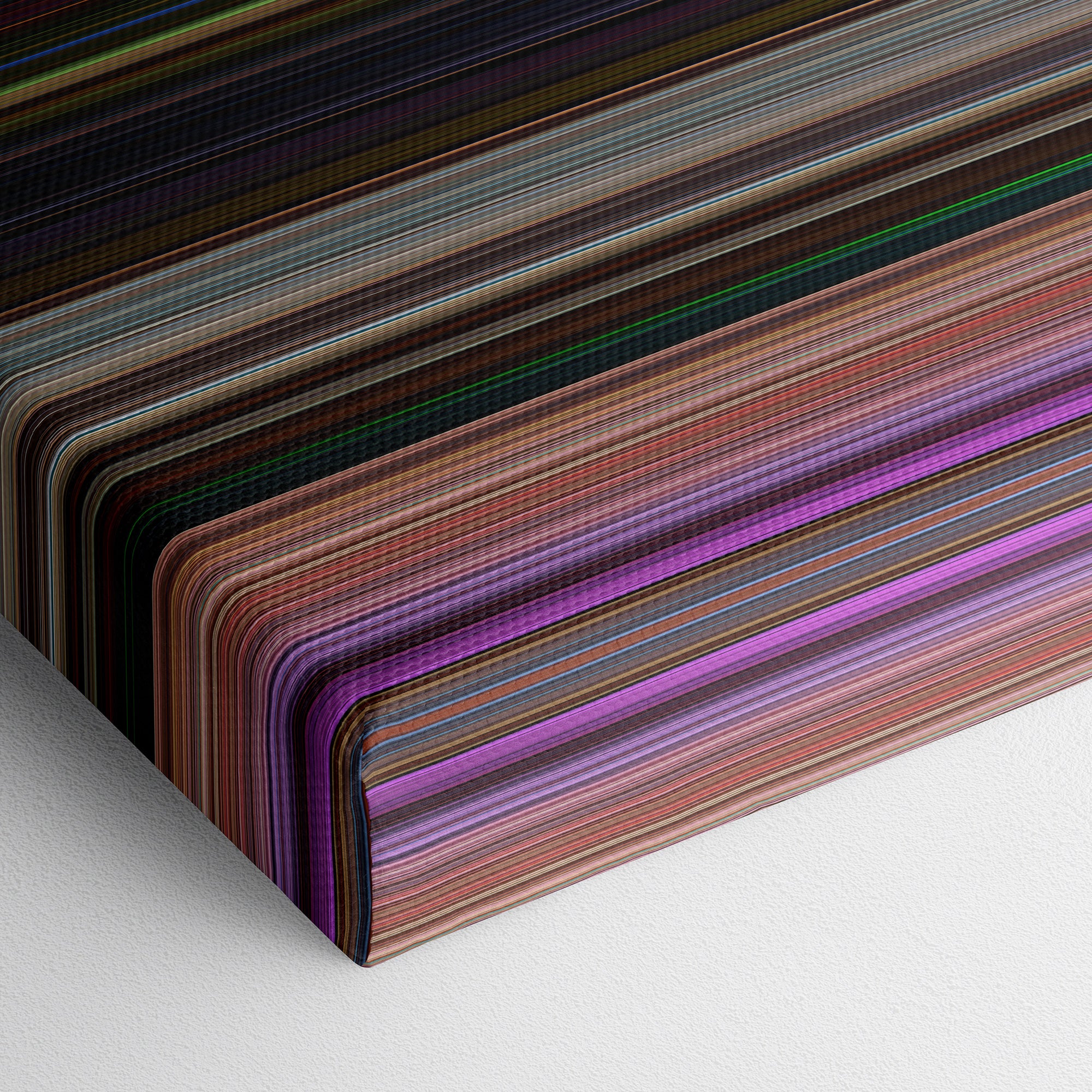 Onward (2020) CineSpectrum Color Spectrum Canvas Print - Close Up of Bottom of Print