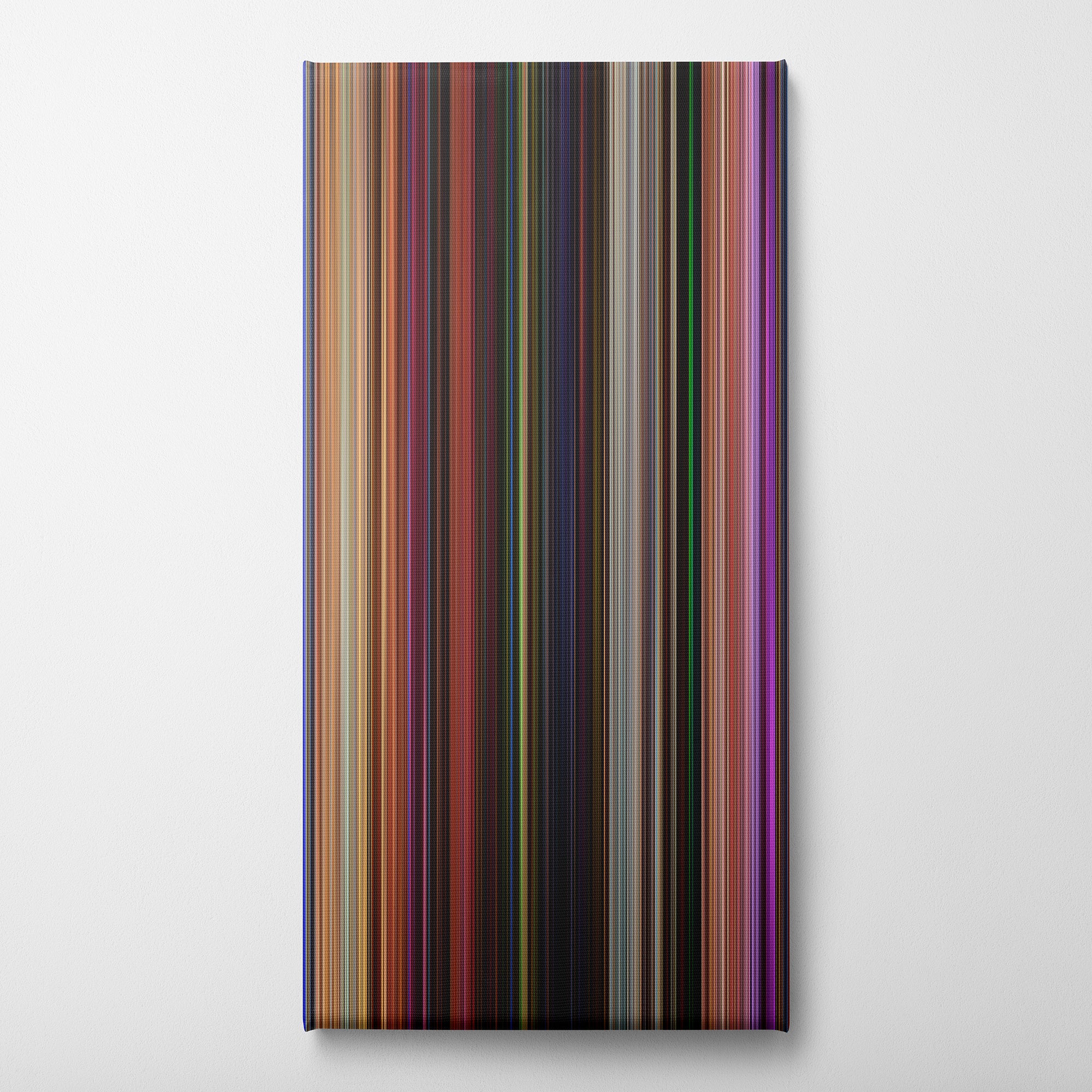 Onward (2020) CineSpectrum Color Spectrum Canvas Print - Vertical on Wall