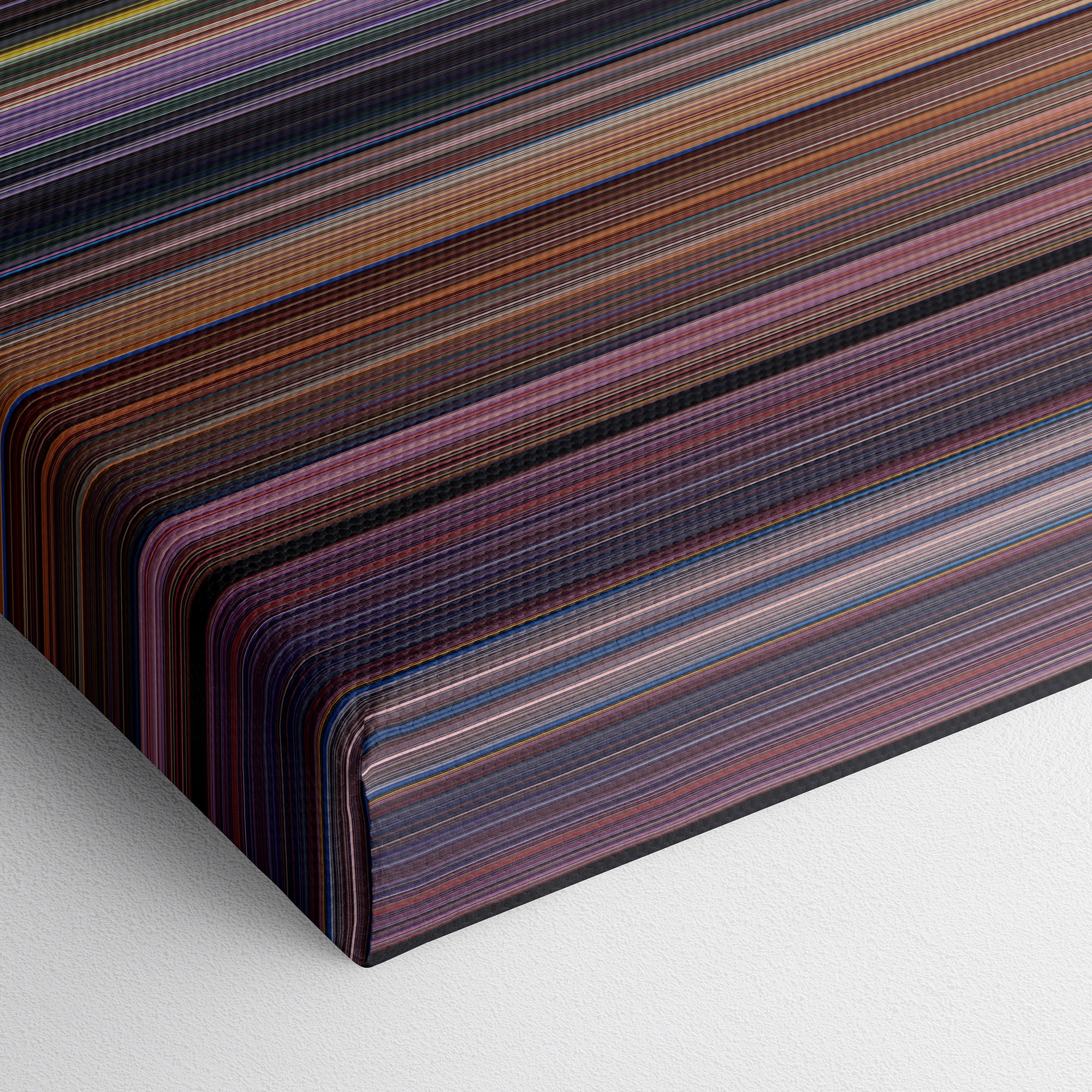 Peter Pan (1953) CineSpectrum Color Spectrum Canvas Print - Close Up of Bottom of Print