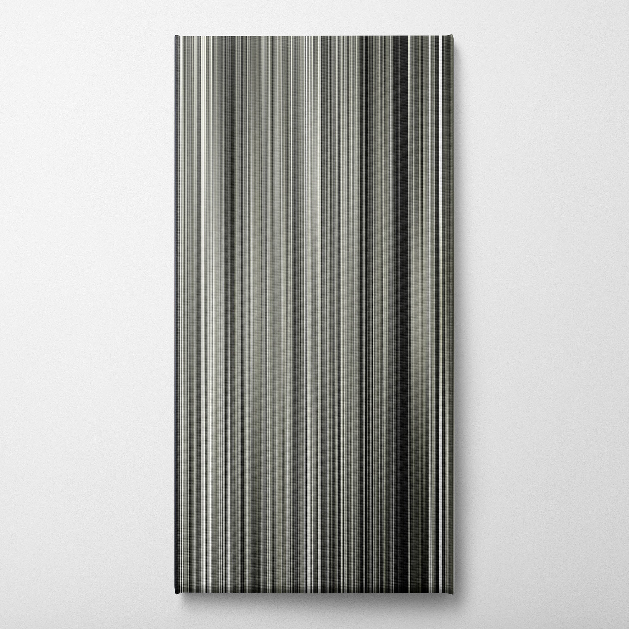 Pi (1998) CineSpectrum Color Spectrum Canvas Print - Vertical on Wall