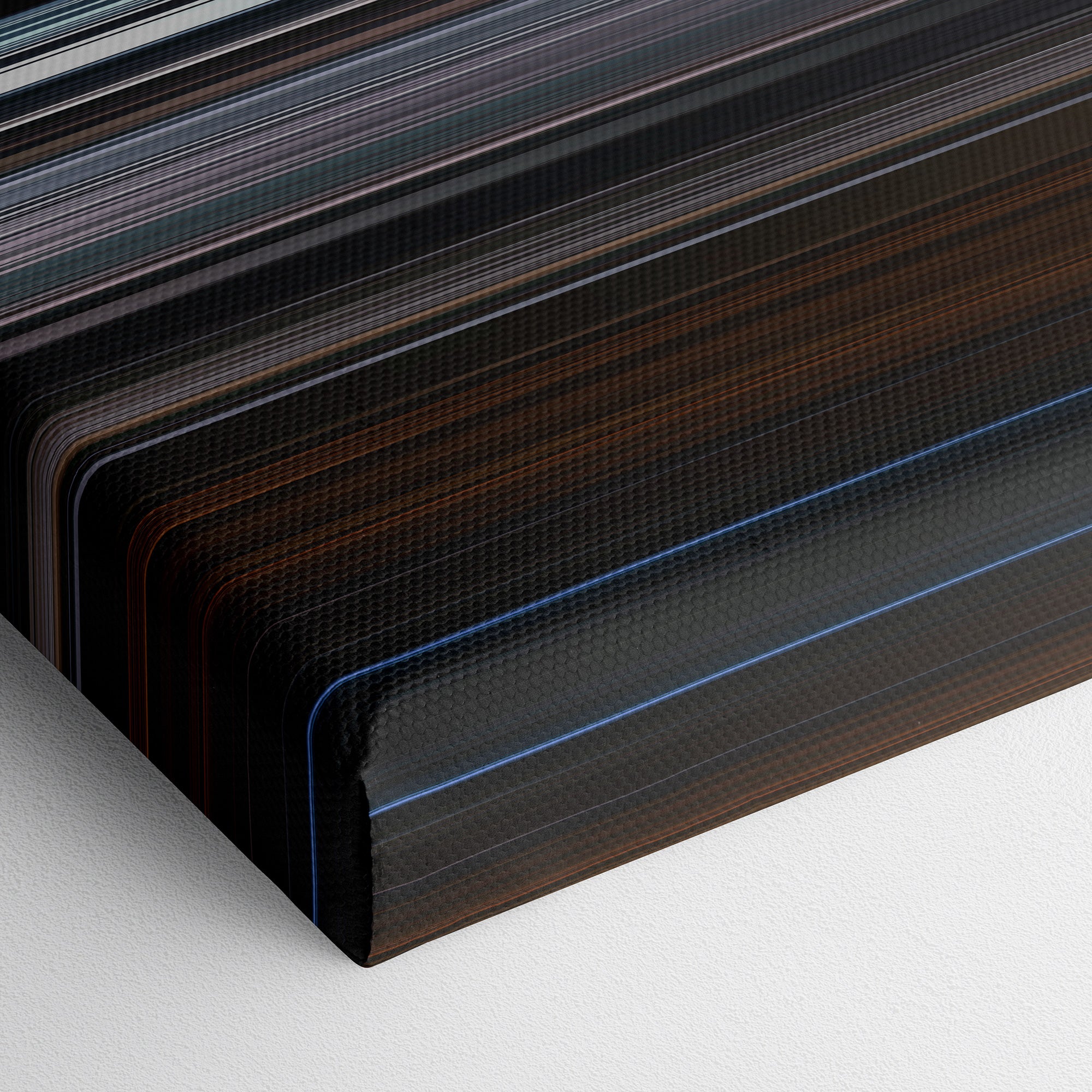 Pig (2021) CineSpectrum Color Spectrum Canvas Print - Close Up of Bottom of Print