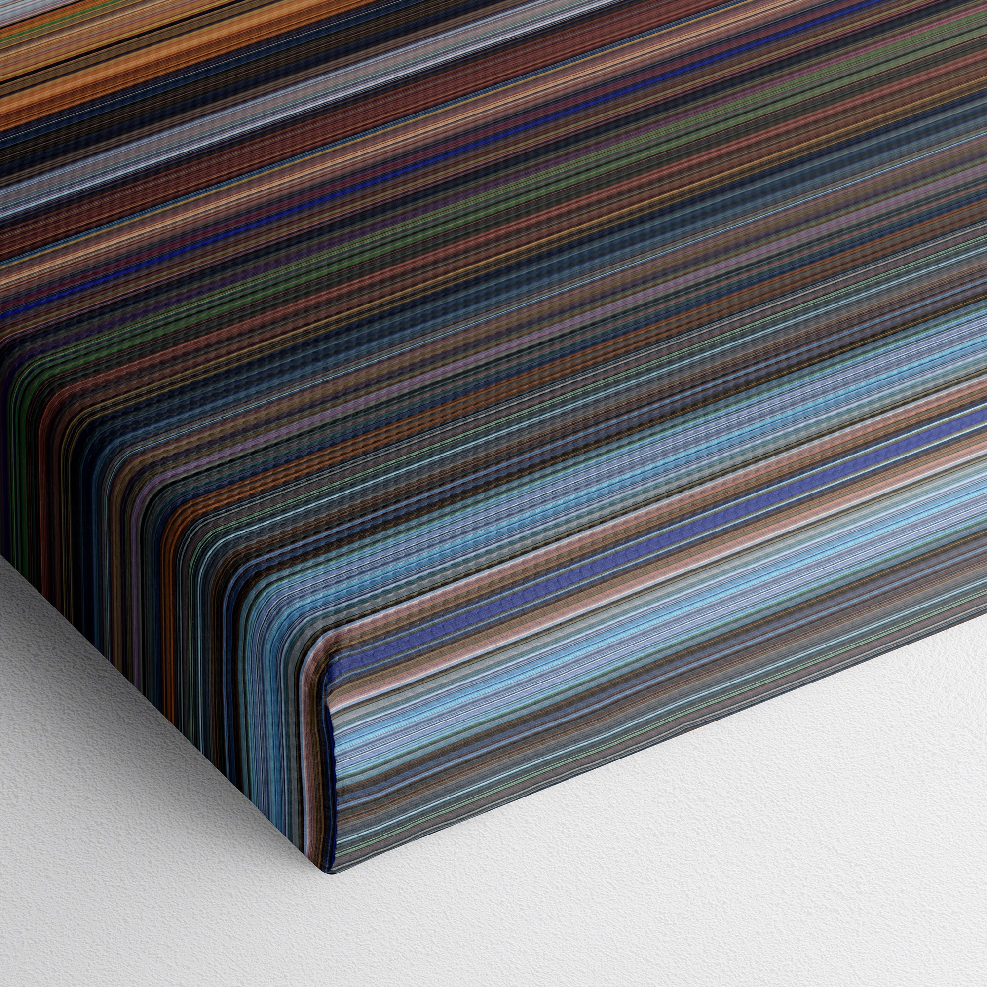 Pinocchio (1940) CineSpectrum Color Spectrum Canvas Print - Close Up of Bottom of Print