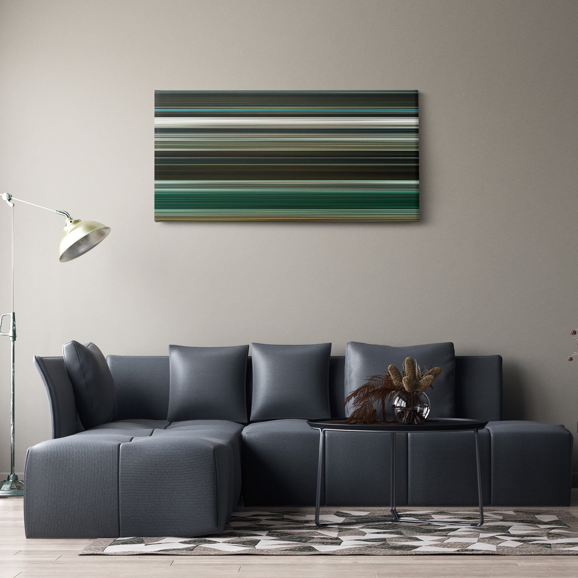 Pirates of the Caribbean - At Worlds End (2007) CineSpectrum Color Spectrum Canvas Print - Hanging Horizontal on Wall in Room