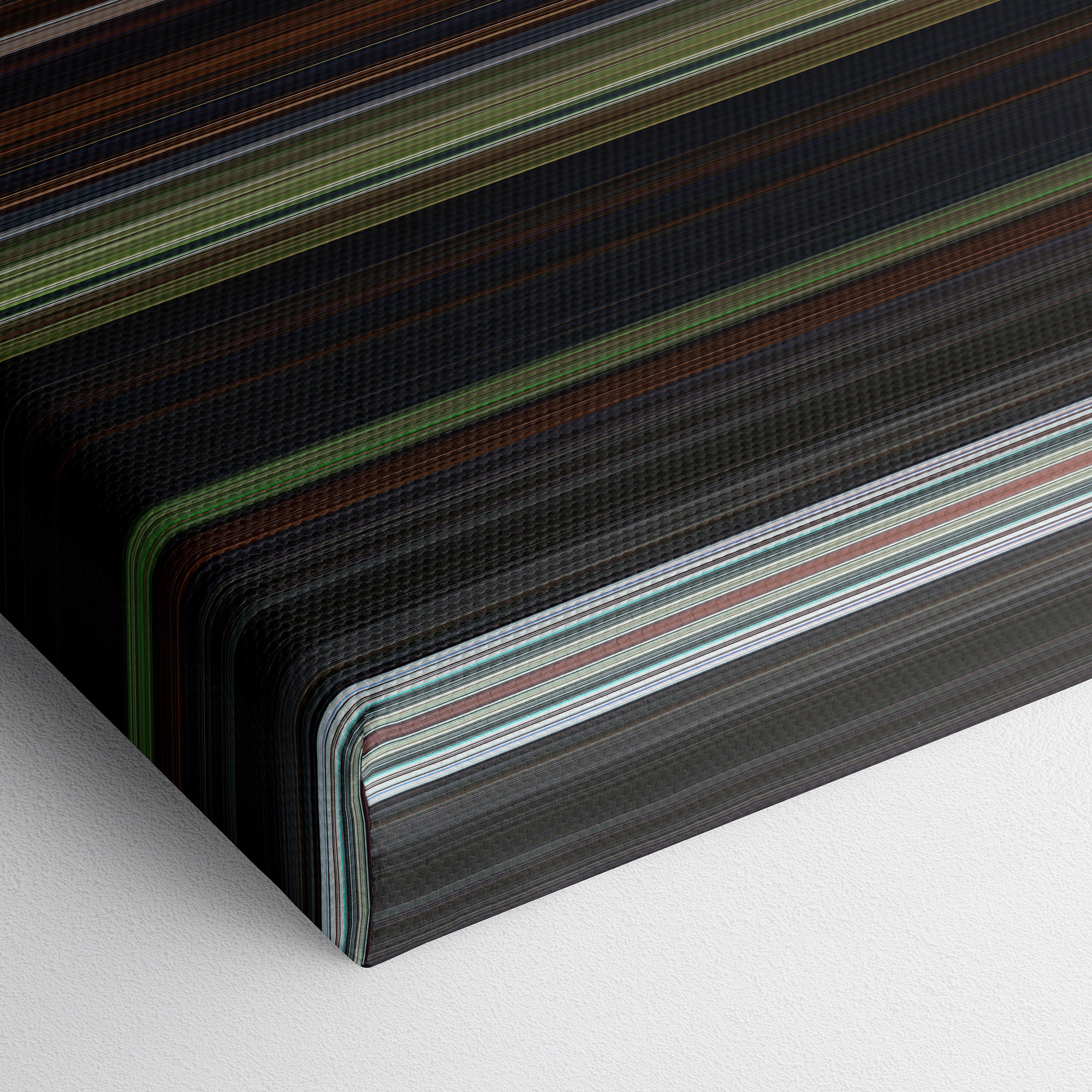 Pirates of the Caribbean - On Stranger Tides (2011) CineSpectrum Color Spectrum Canvas Print - Close Up of Bottom of Print