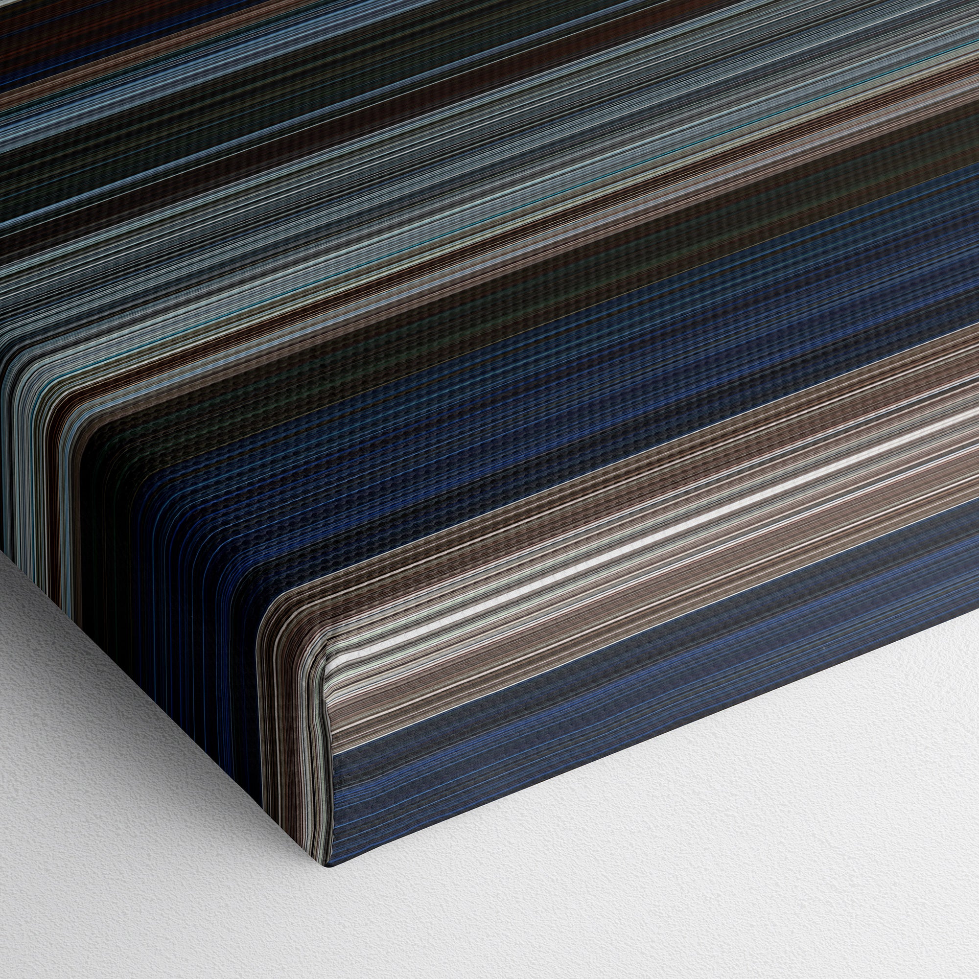 Pirates of the Caribbean - The Curse of the Black Pearl (2003) CineSpectrum Color Spectrum Canvas Print - Close Up of Bottom of Print