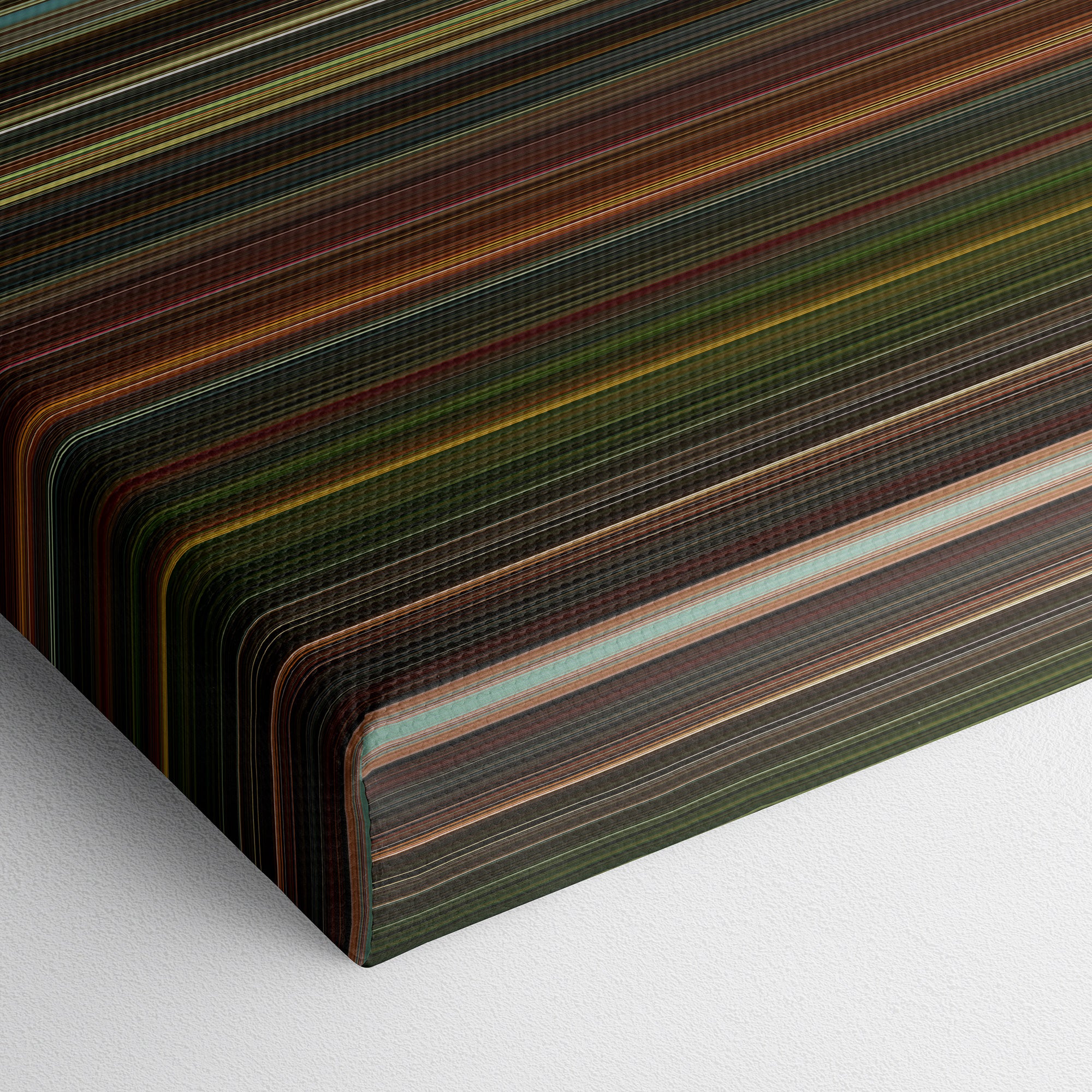 Planet Terror (2007) CineSpectrum Color Spectrum Canvas Print - Close Up of Bottom of Print