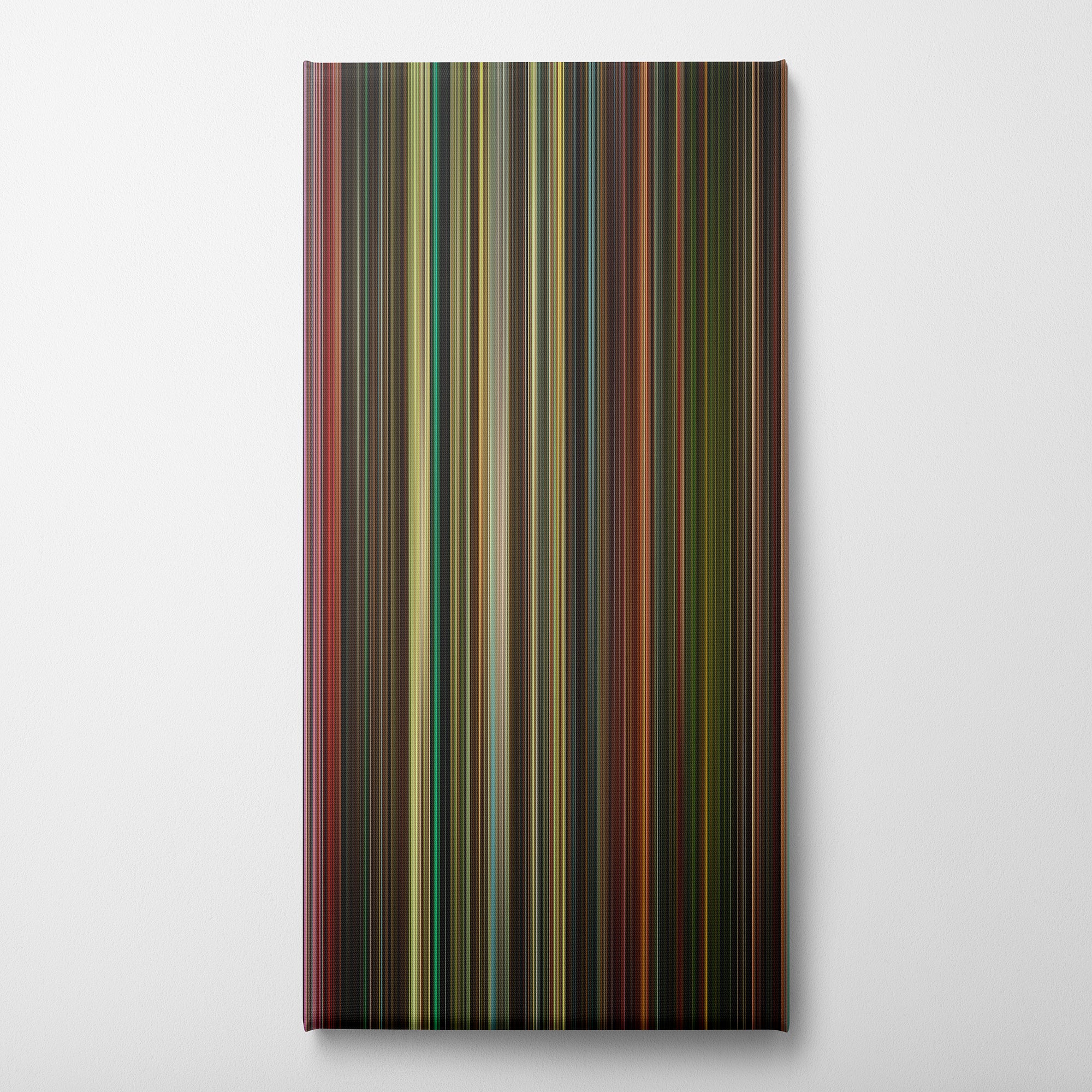 Planet Terror (2007) CineSpectrum Color Spectrum Canvas Print - Vertical on Wall