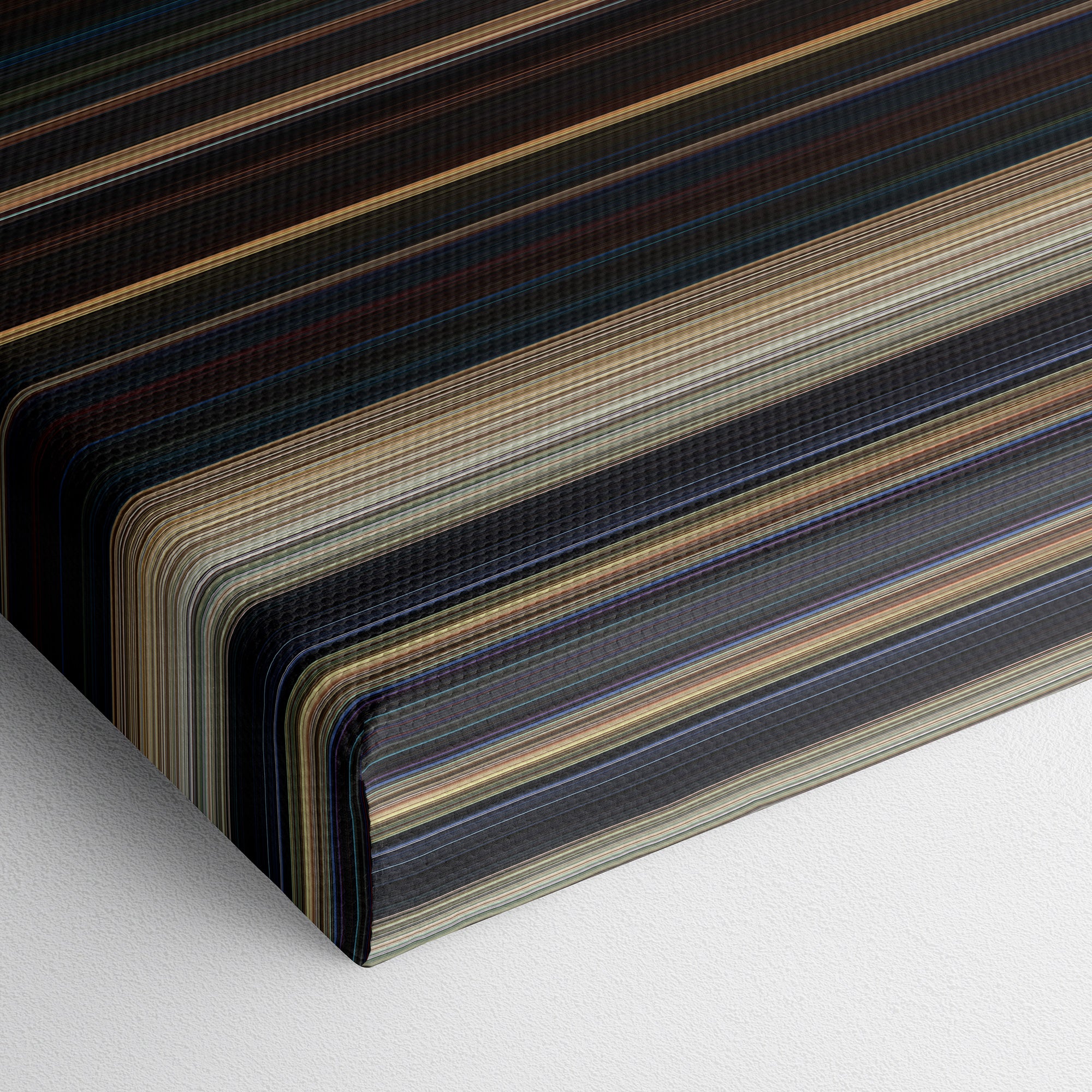 Planet of the Apes (2001) CineSpectrum Color Spectrum Canvas Print - Close Up of Bottom of Print