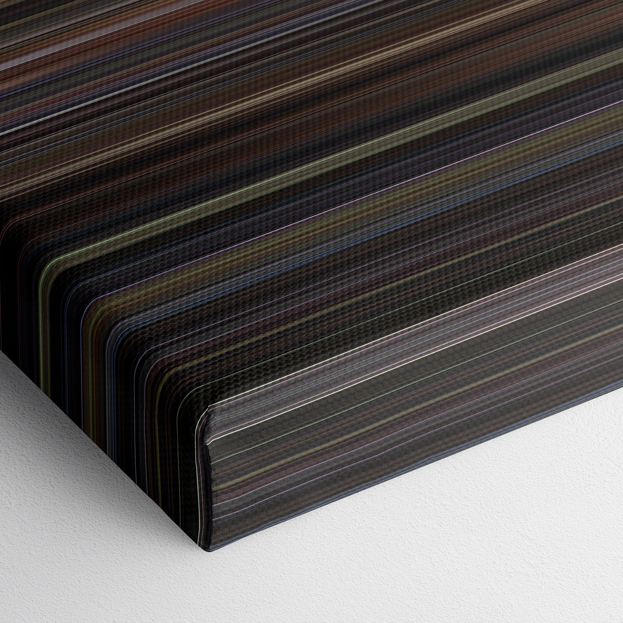 Police Academy 2 - Their First Assignment (1985) CineSpectrum Color Spectrum Canvas Print - Close Up of Bottom of Print