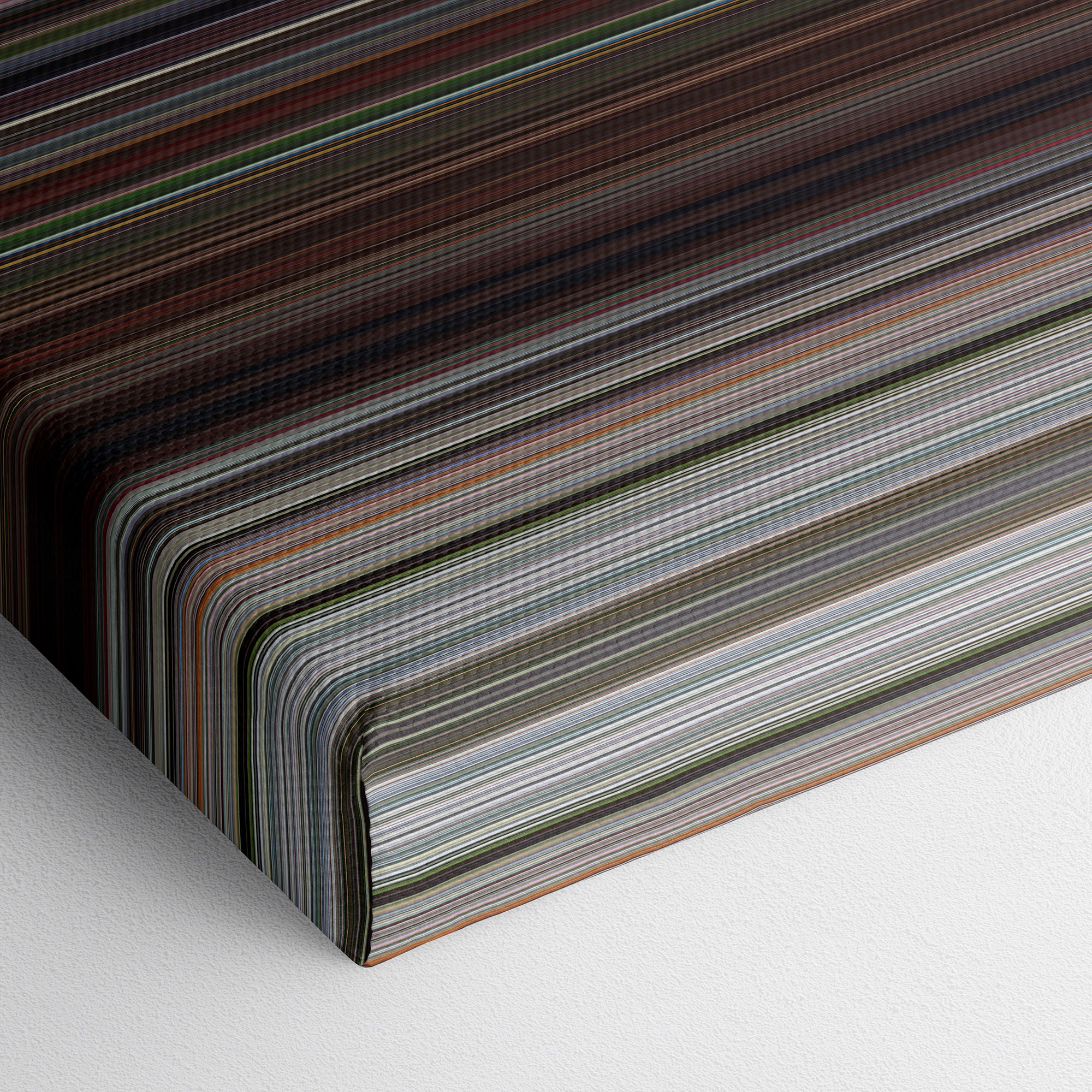 Police Academy 3 - Back In Training (1986) CineSpectrum Color Spectrum Canvas Print - Close Up of Bottom of Print