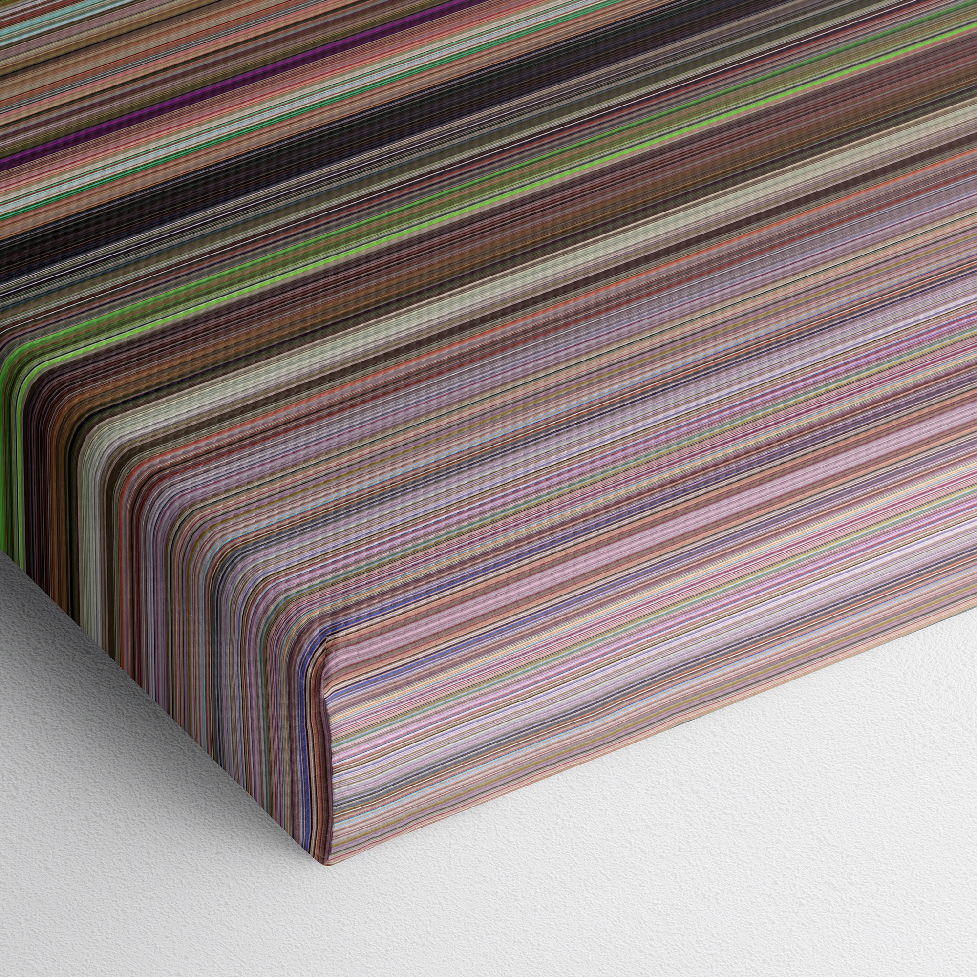 Police Academy 4 - Citizens On Patrol (1987) CineSpectrum Color Spectrum Canvas Print - Close Up of Bottom of Print