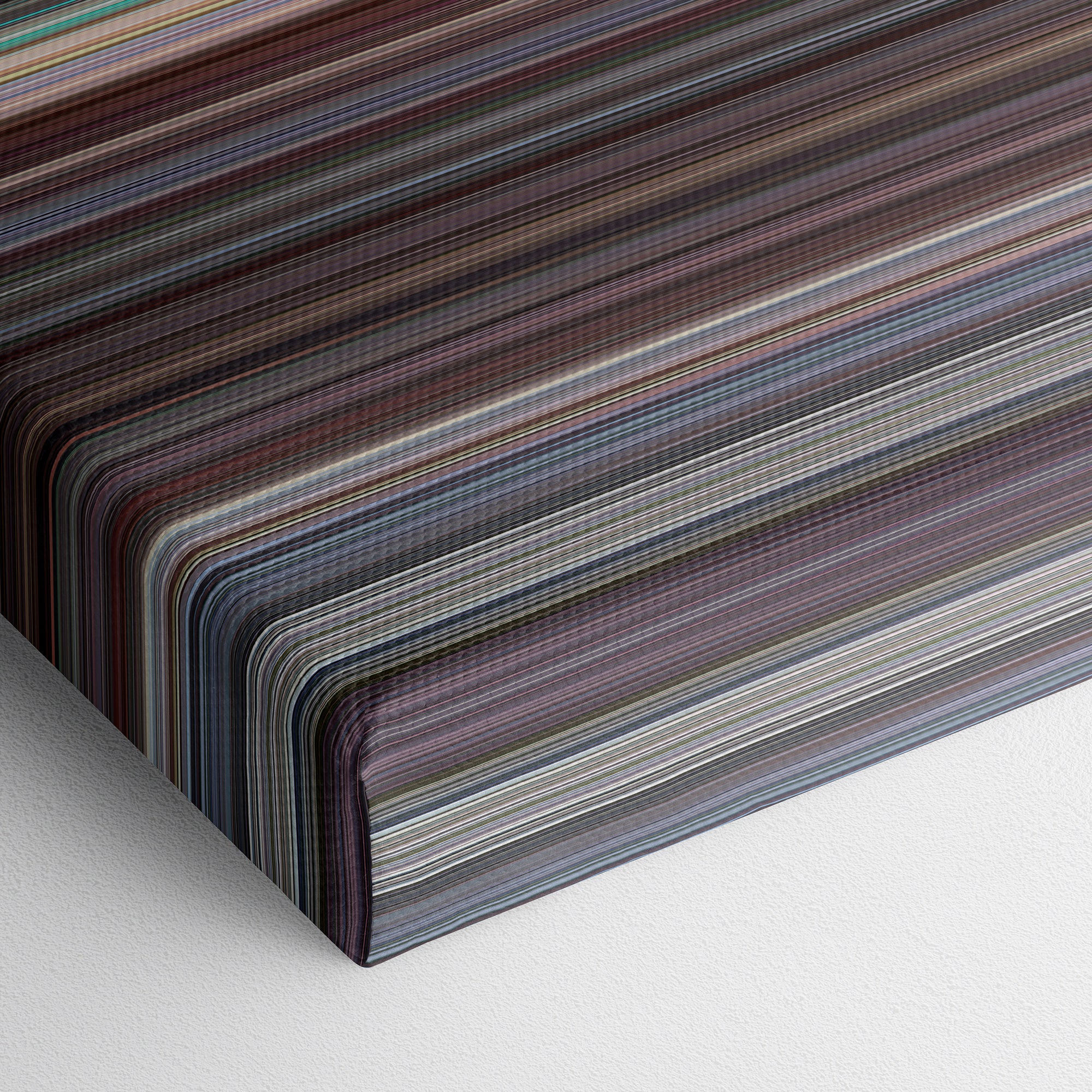 Police Academy 5 - Assignment Miami Beach (1988) CineSpectrum Color Spectrum Canvas Print - Close Up of Bottom of Print