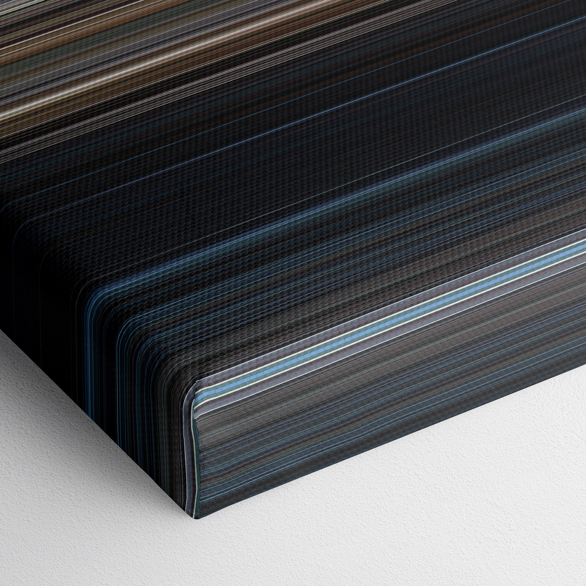 Police Academy 6 - City Under Siege (1989) CineSpectrum Color Spectrum Canvas Print - Close Up of Bottom of Print