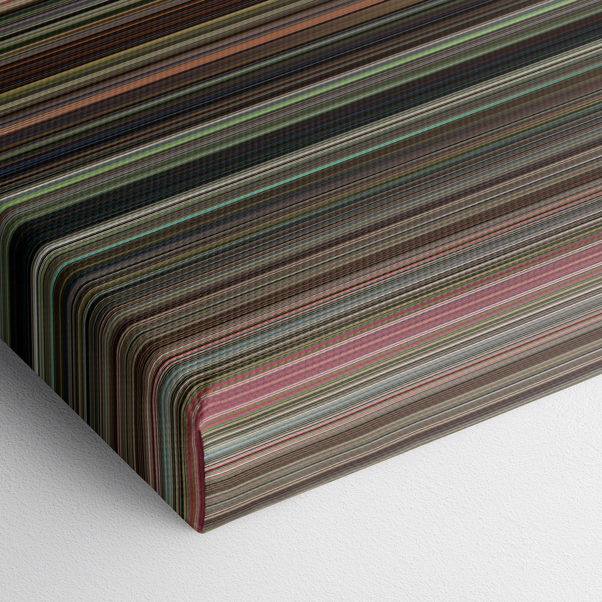 Police Academy (1984) CineSpectrum Color Spectrum Canvas Print - Close Up of Bottom of Print