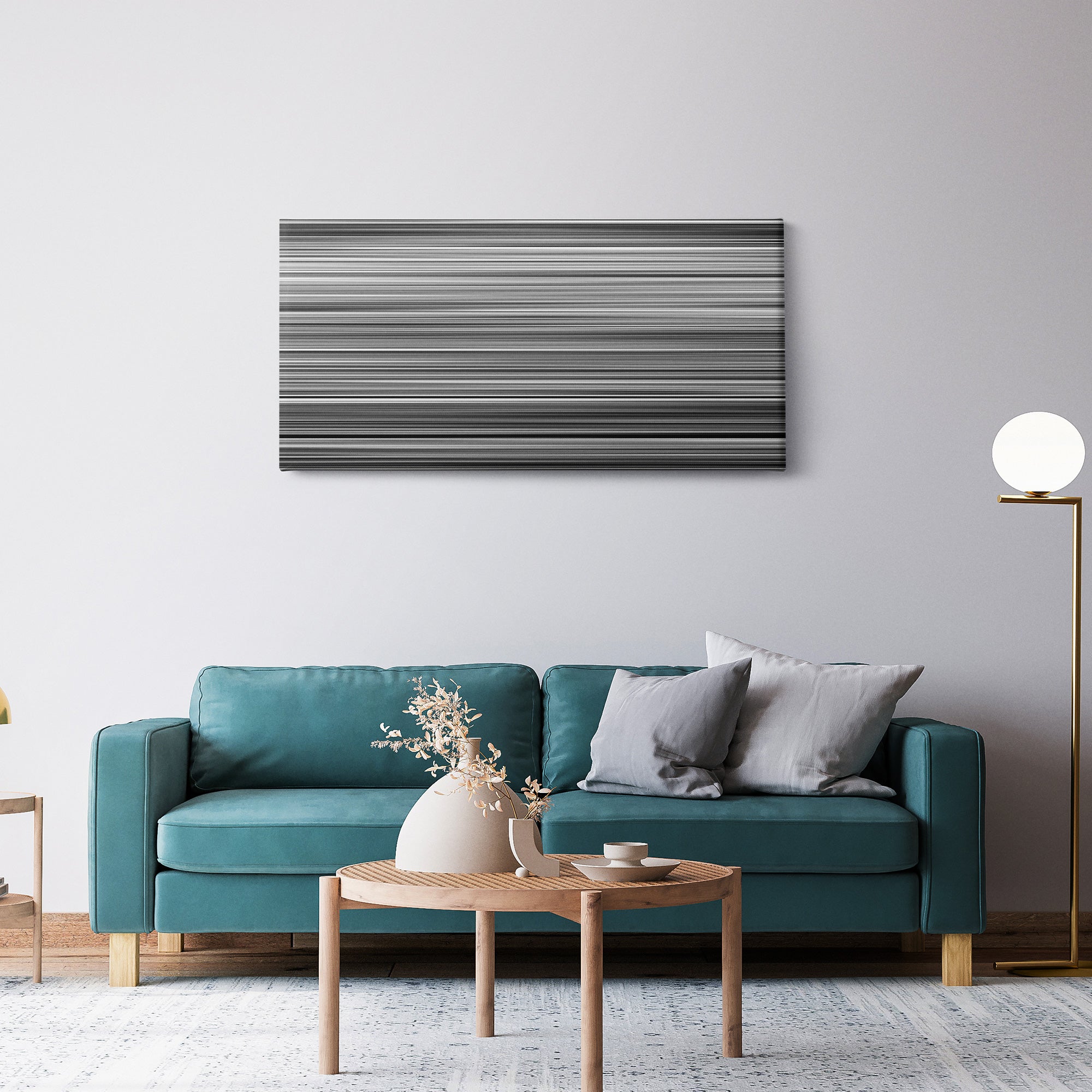 Polytechnique (2009) CineSpectrum Color Spectrum Canvas Print - Hanging Horizontal on Wall in Room
