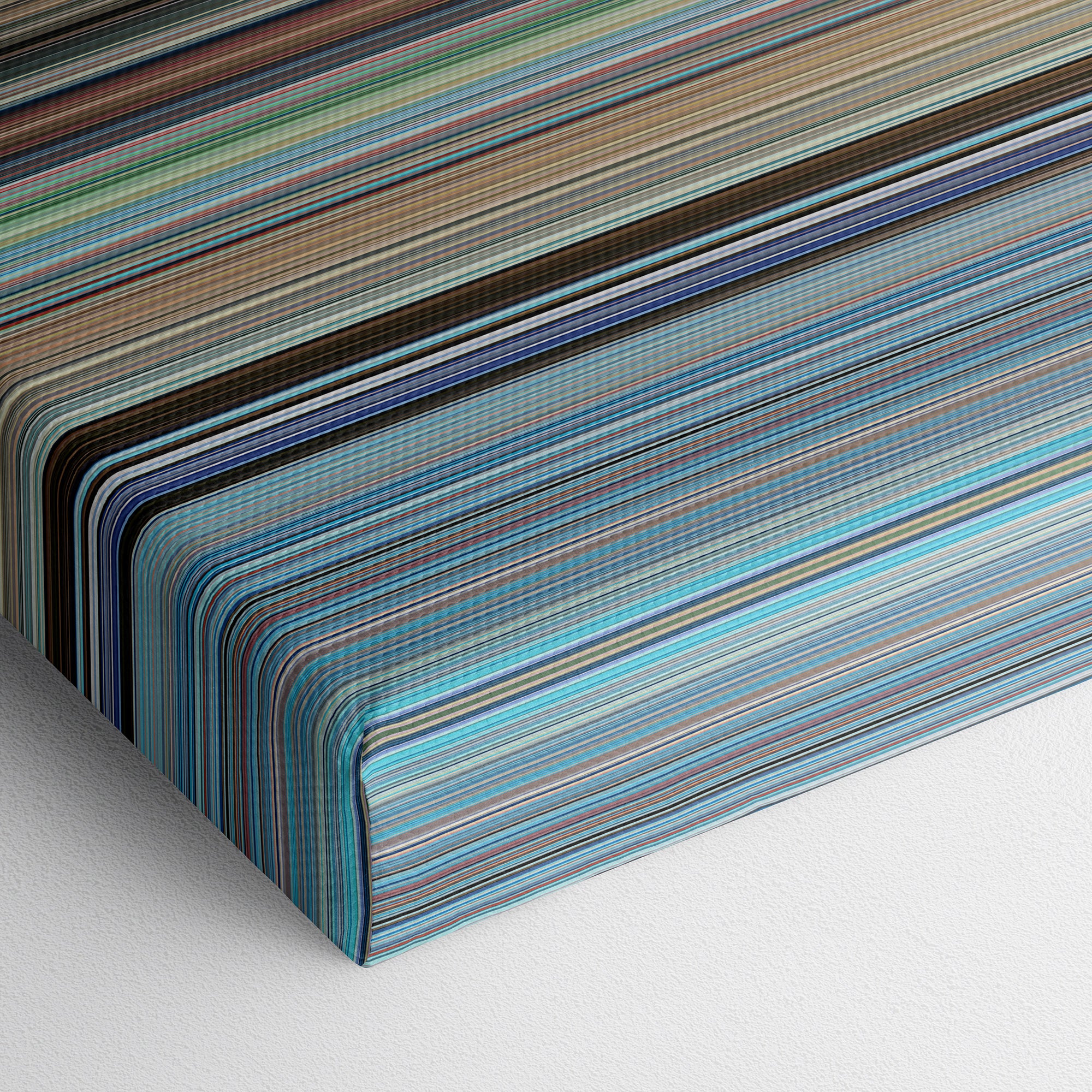 Porco Rosso (1992) CineSpectrum Color Spectrum Canvas Print - Close Up of Bottom of Print