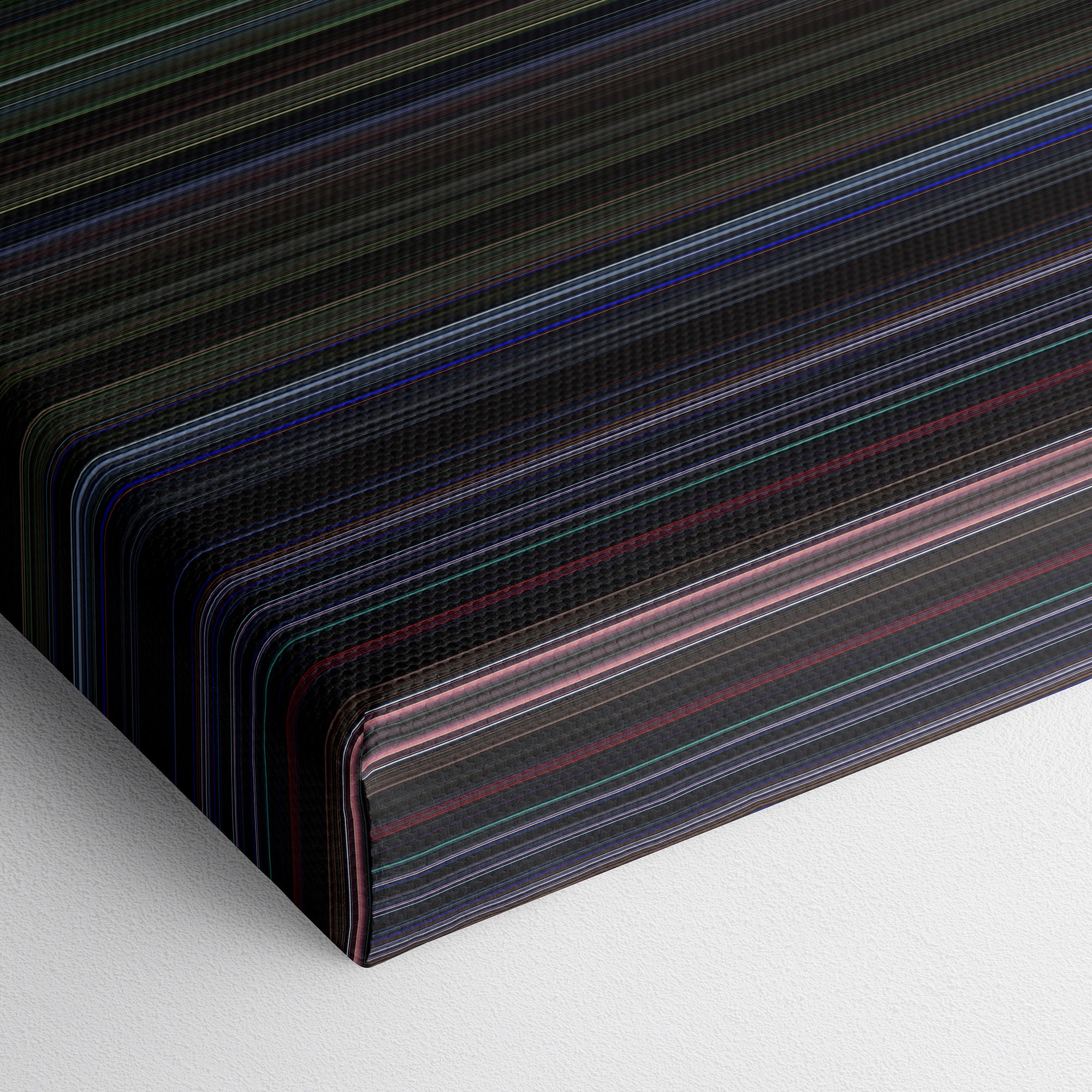 Predator (1987) CineSpectrum Color Spectrum Canvas Print - Close Up of Bottom of Print