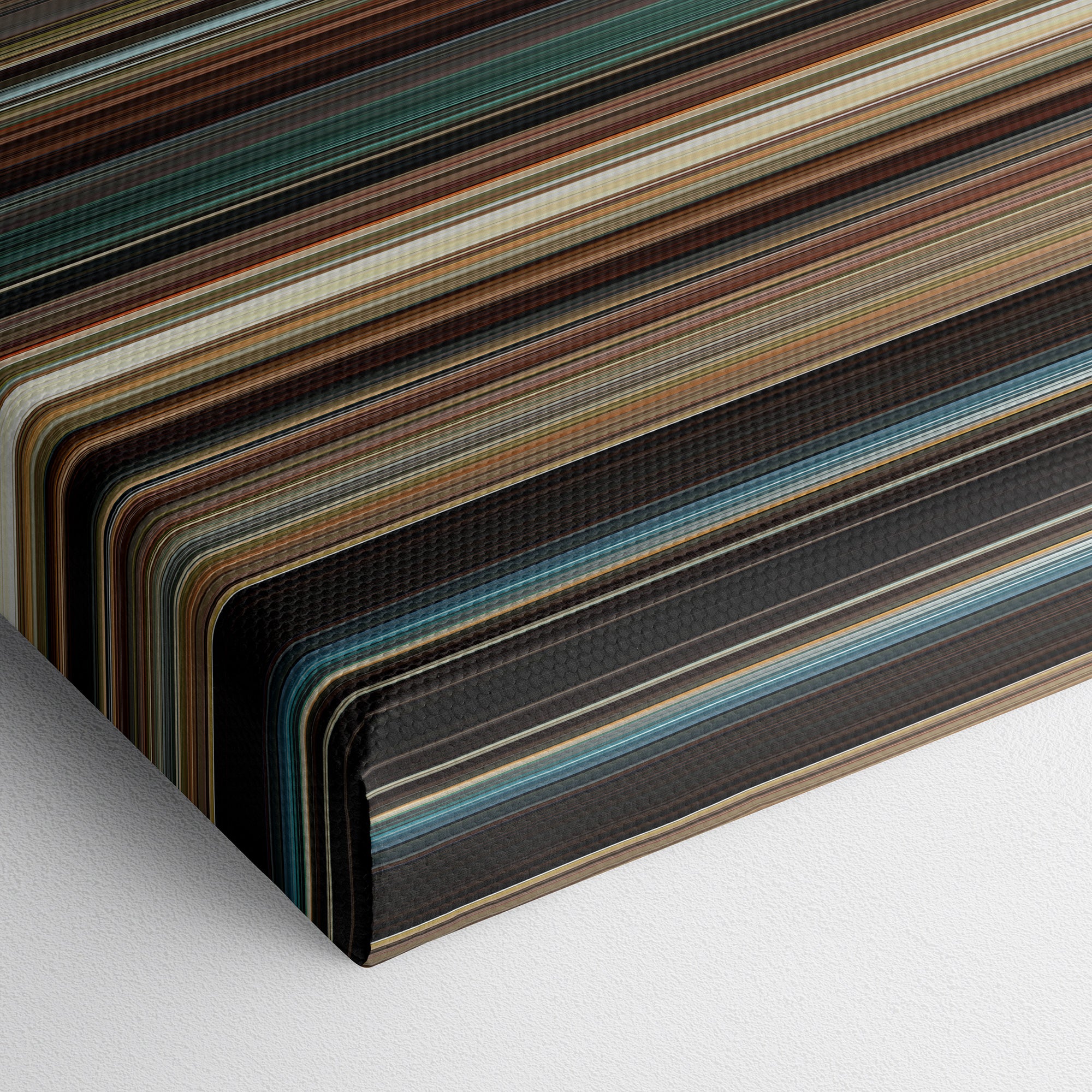 Pride and Prejudice (2005) CineSpectrum Color Spectrum Canvas Print - Close Up of Bottom of Print