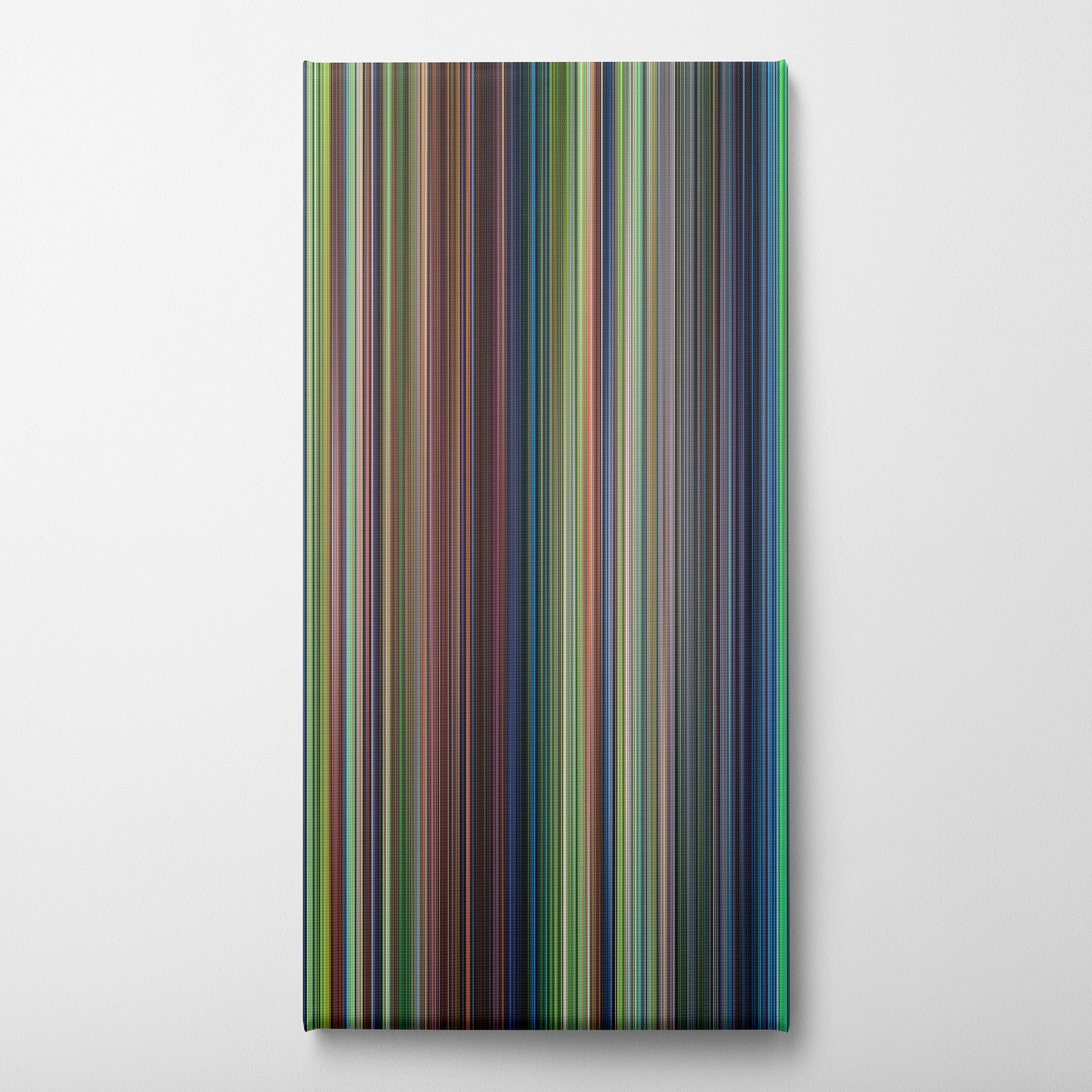 Princess Mononoke (1997) CineSpectrum Color Spectrum Canvas Print - Vertical on Wall