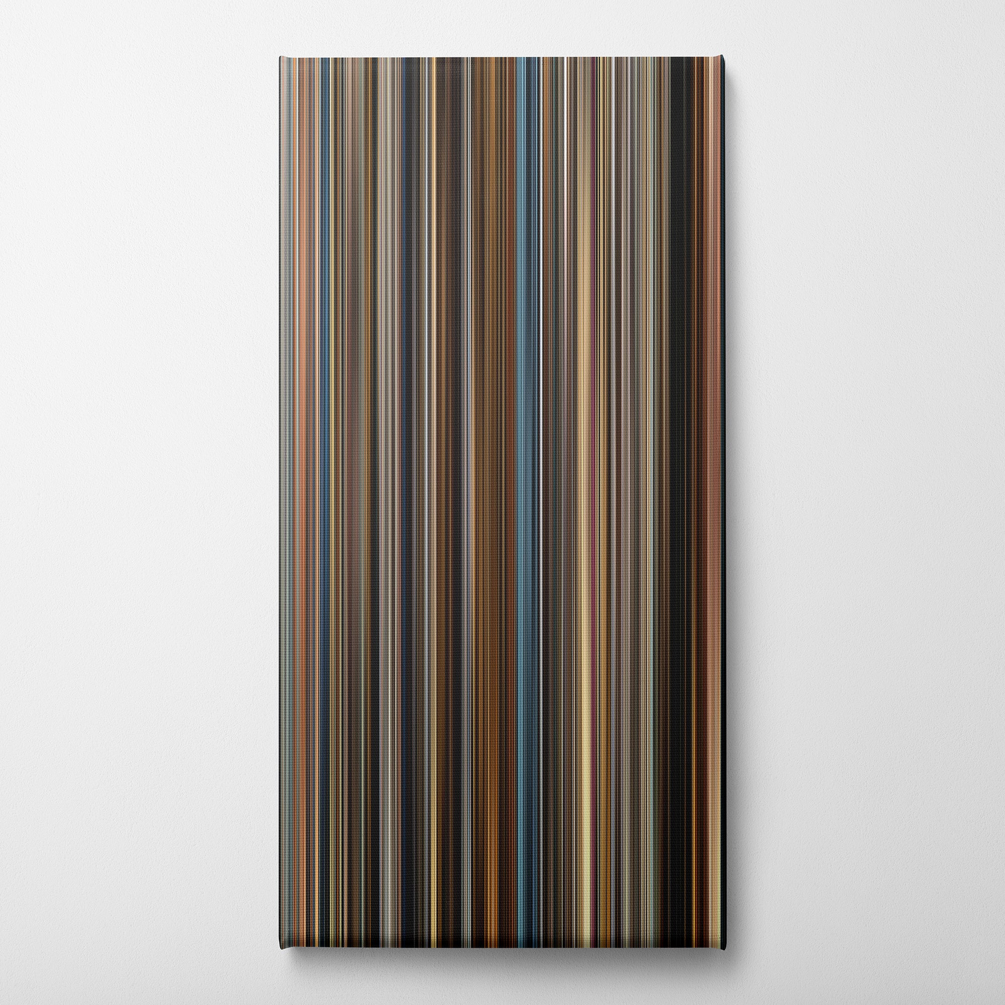 Prisoners (2013) CineSpectrum Color Spectrum Canvas Print - Vertical on Wall